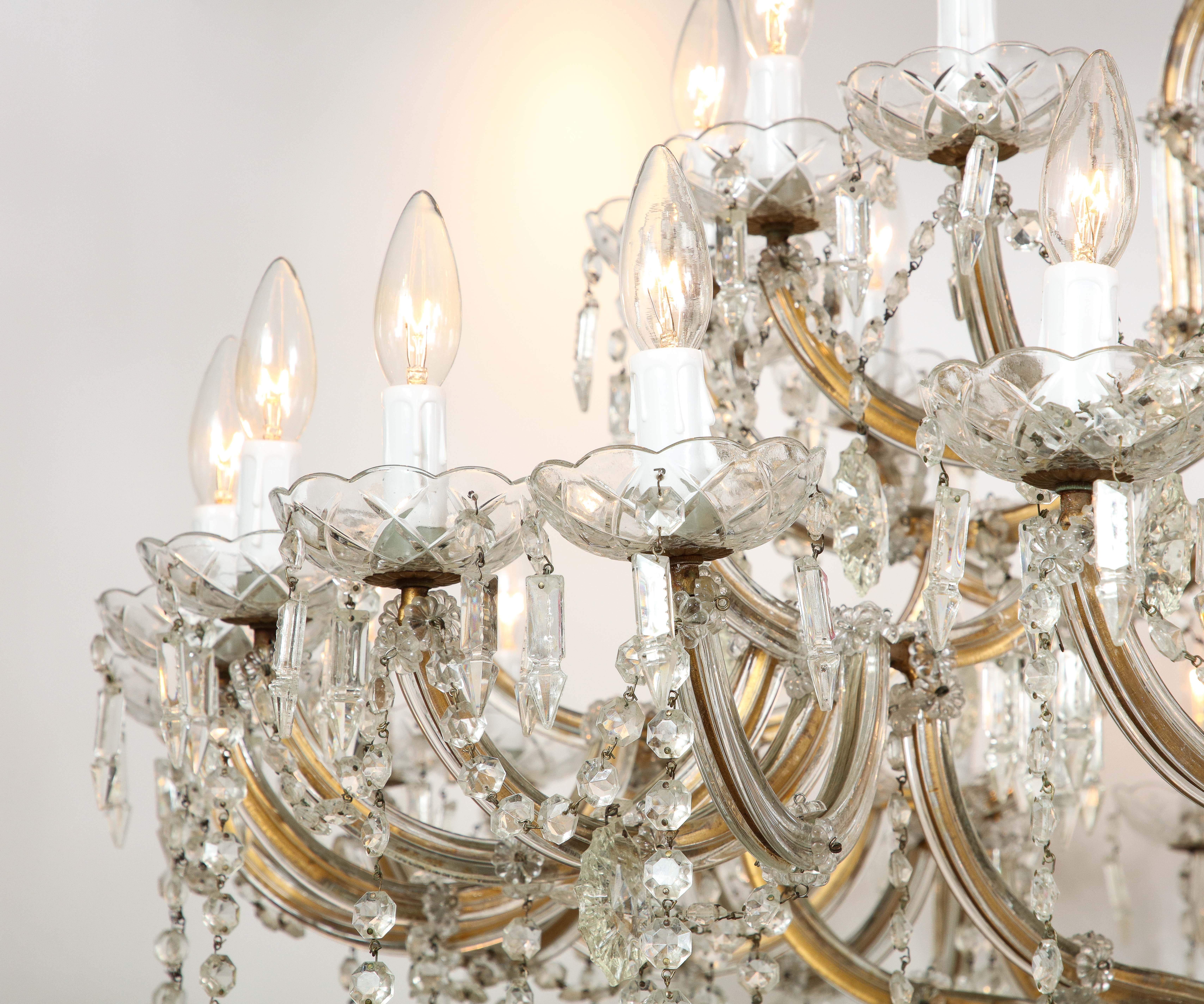 Schonbek Louis XVI Crystal Chandelier In Excellent Condition For Sale In New York, NY