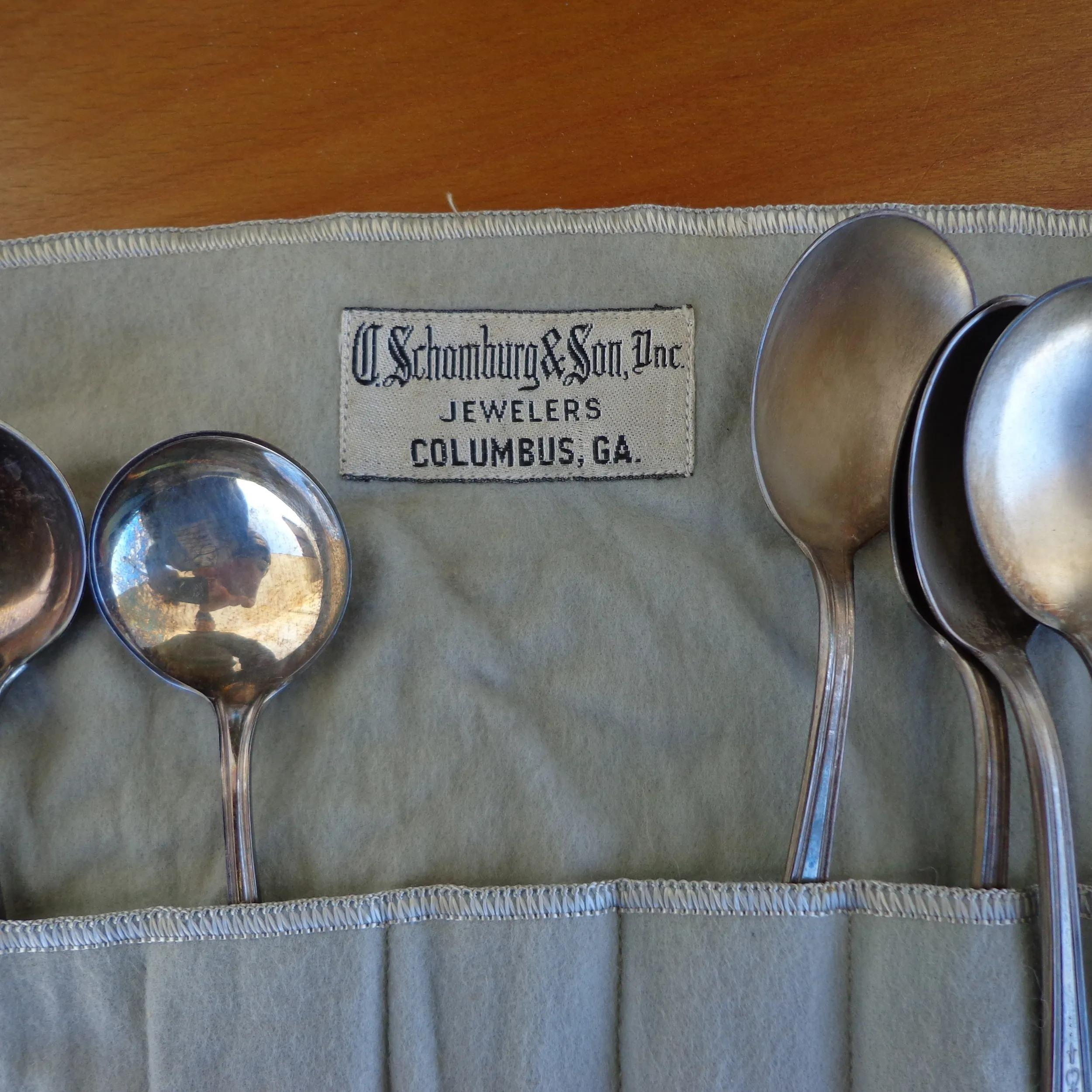 Argent C. Schomburg & Son Set de divers couverts en argent en vente
