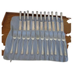 C. Schomburg & Son Set of Various Silver Cutlery
