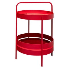 Schönbuch Albert Red Side Table Designed by Sebastian Herkner