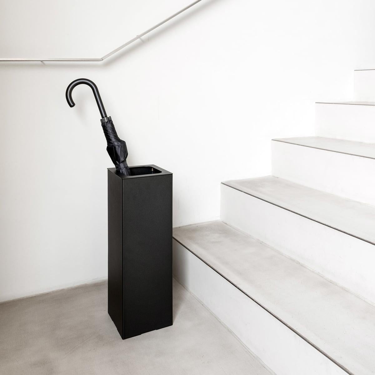 Schonbuch Angle Black Umbrella Stand by Designstudio Speziell In New Condition For Sale In New York, NY