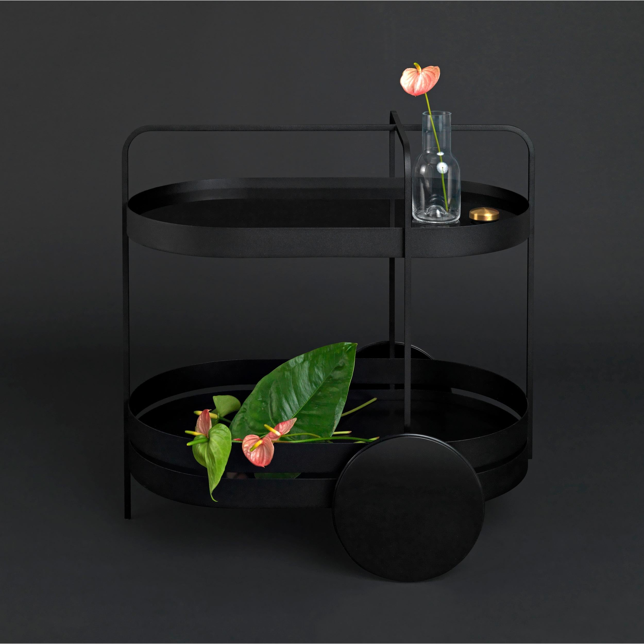 Metal Schonbuch Black Grace Trolley by Sebastian Herkner