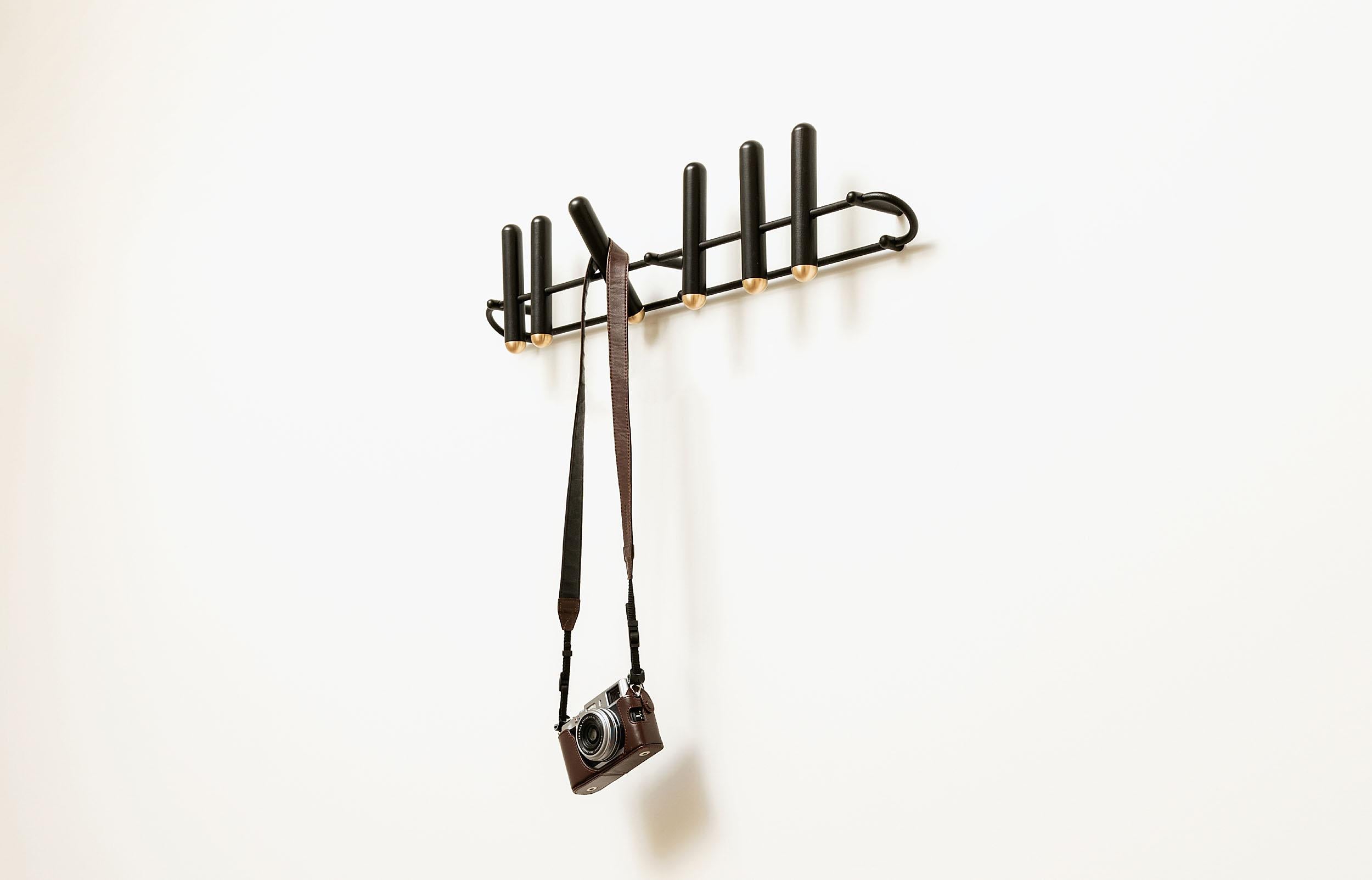 Contemporary Schonbuch Black Pin Hook Designed by Marc Venot