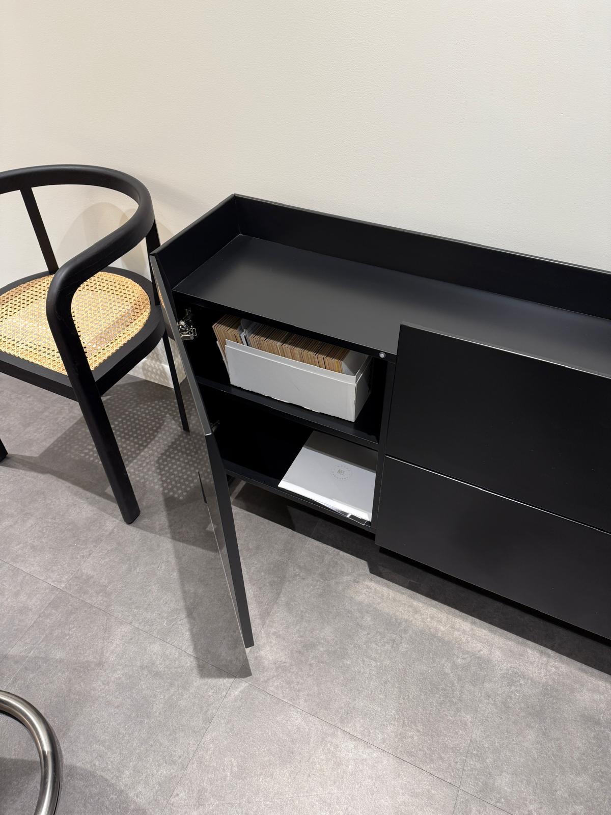 Laque Schonbuch Hesperide Black Lowboard by Carsten Gollnick en stock