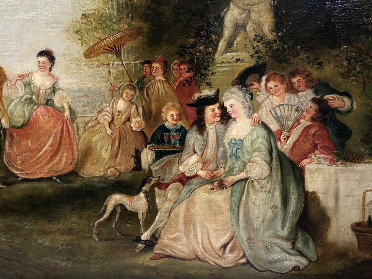 ‘School of JeanAntoine Watteau Fête Champêtre dans un Parc’ by Unknown