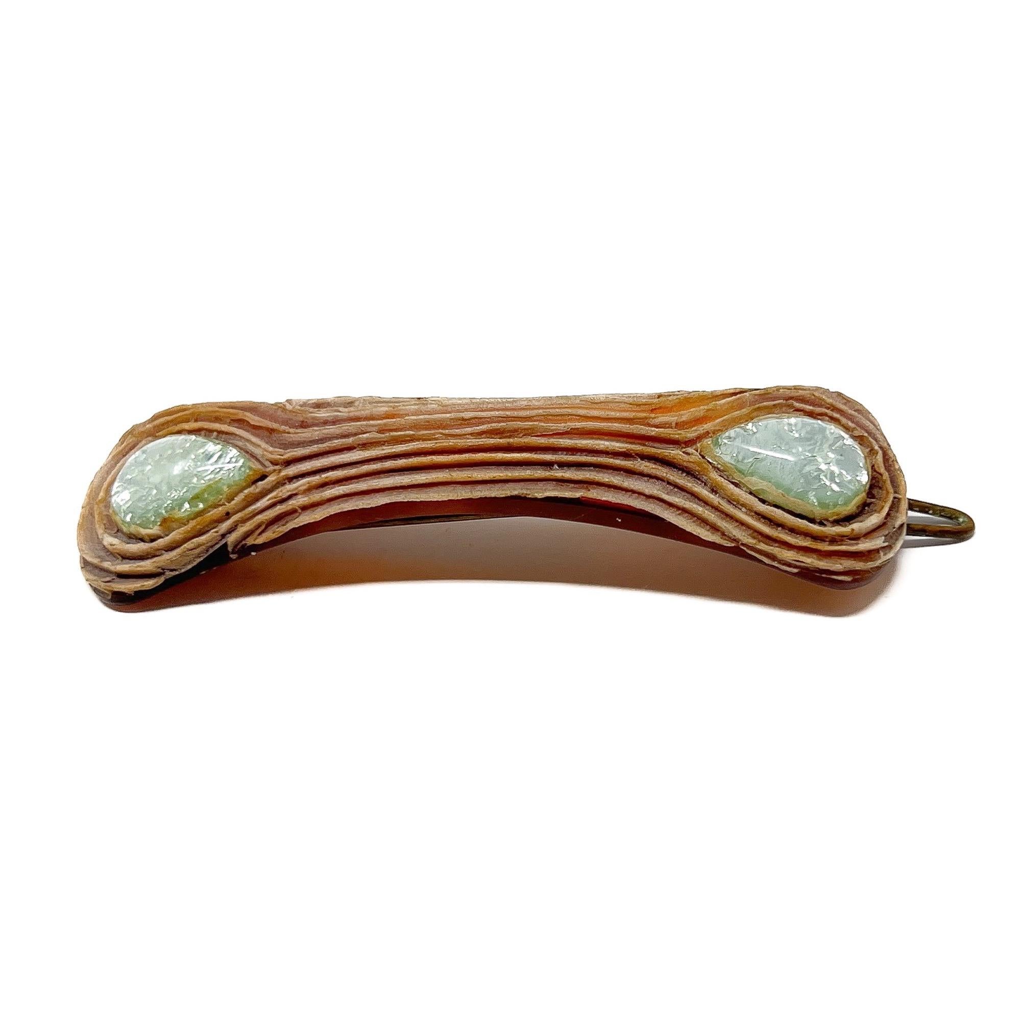 Barrette à cheveux Line Vautrin Vintage 1960s Talosel Bon état - En vente à Skelmersdale, GB