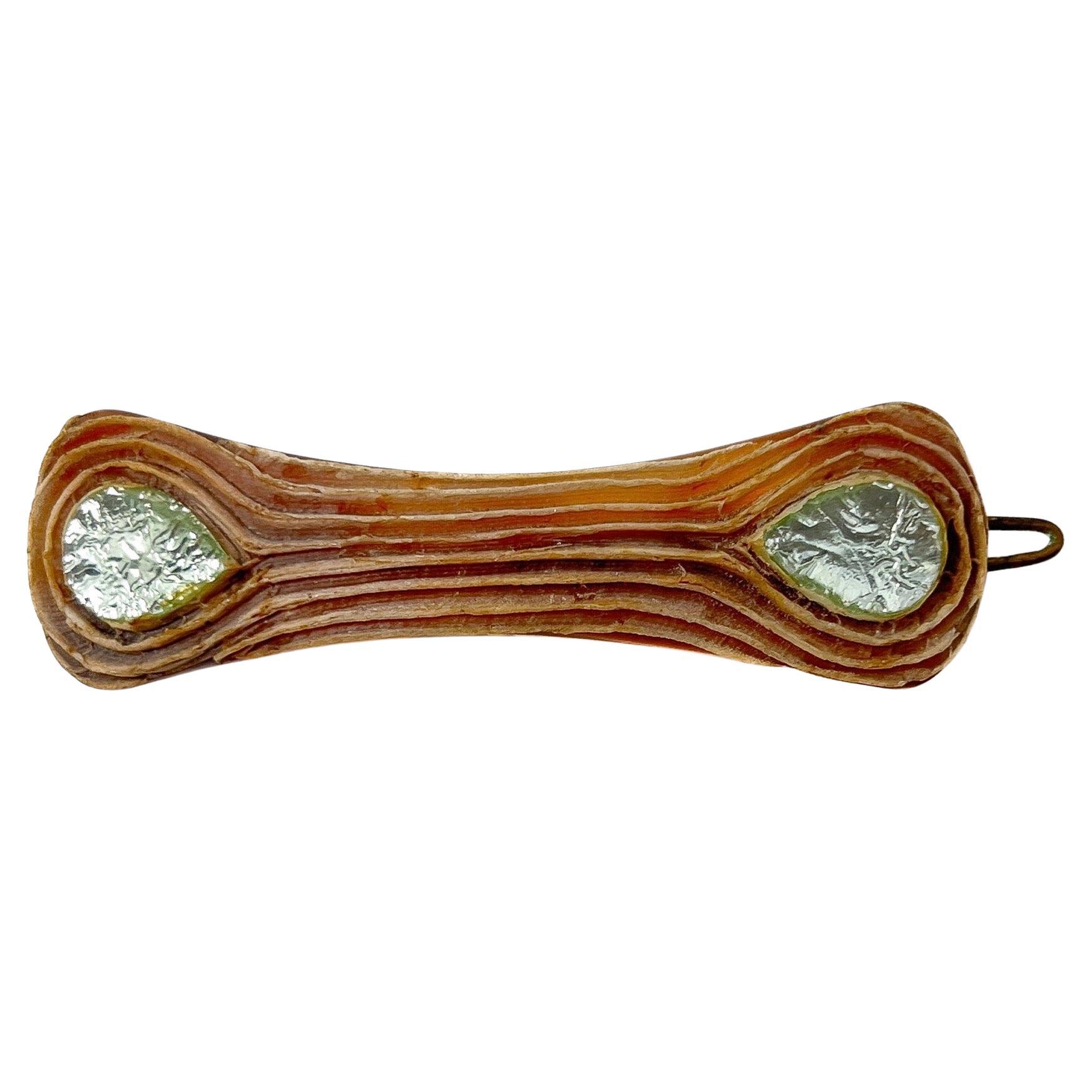 Barrette à cheveux Line Vautrin Vintage 1960s Talosel en vente