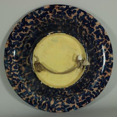 School of Paris Majolica Palissy Fish, Reptile and Butterfly Plate