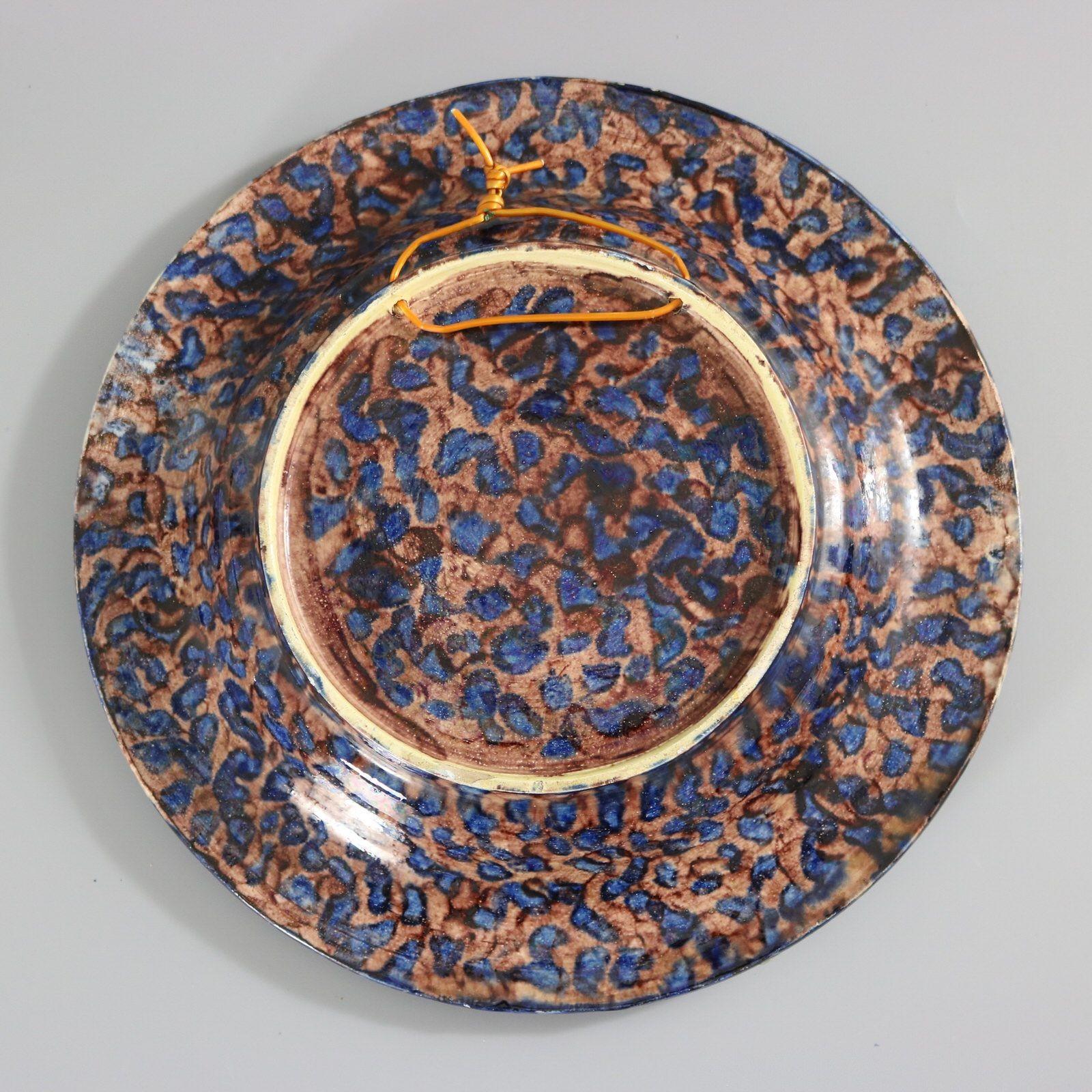Escuela de París Mayólica Palissy Plato Pez, Reptil y Hojas en venta 4