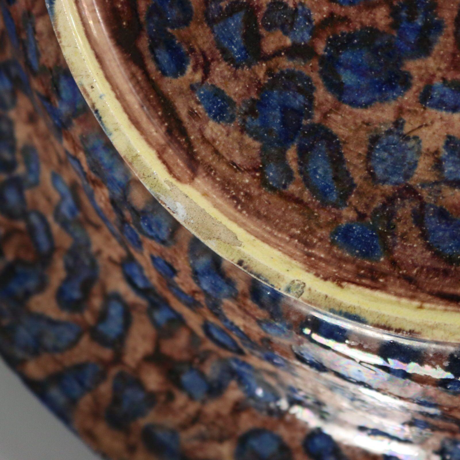 Escuela de París Mayólica Palissy Plato Pez, Reptil y Hojas en venta 5
