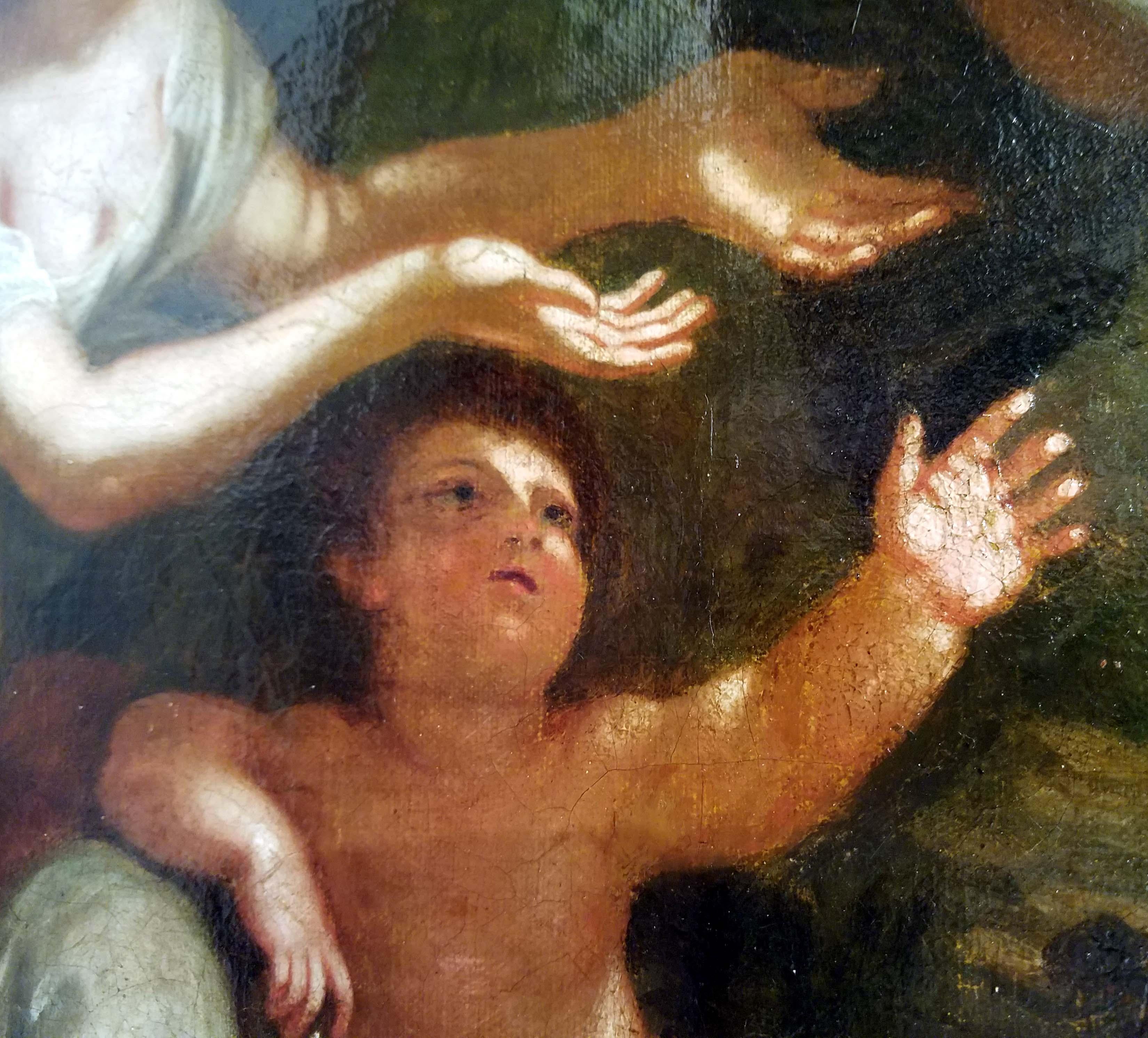 School of Pietro da Cortona 18th Century Oil on Canvas For Sale 1