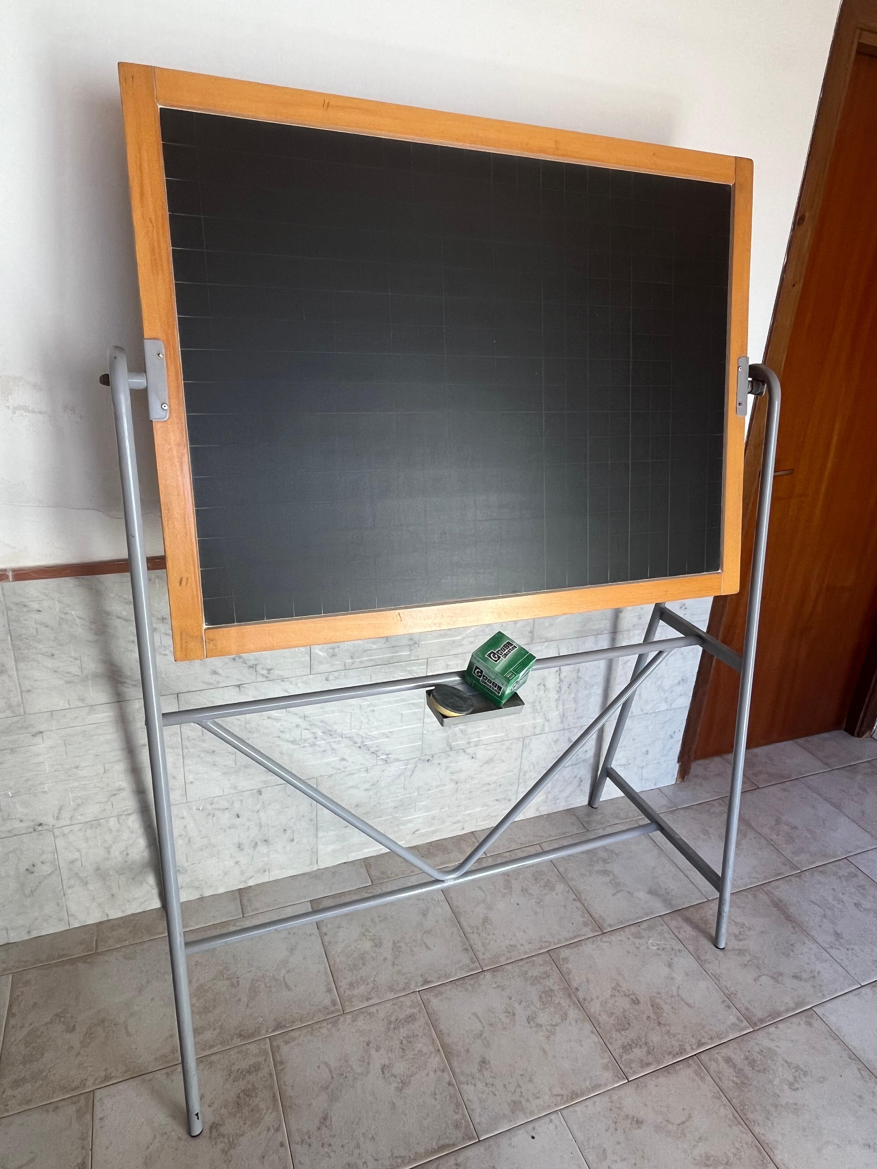 Italian School slate blackboard, made in Italy, 1970s in vendita
