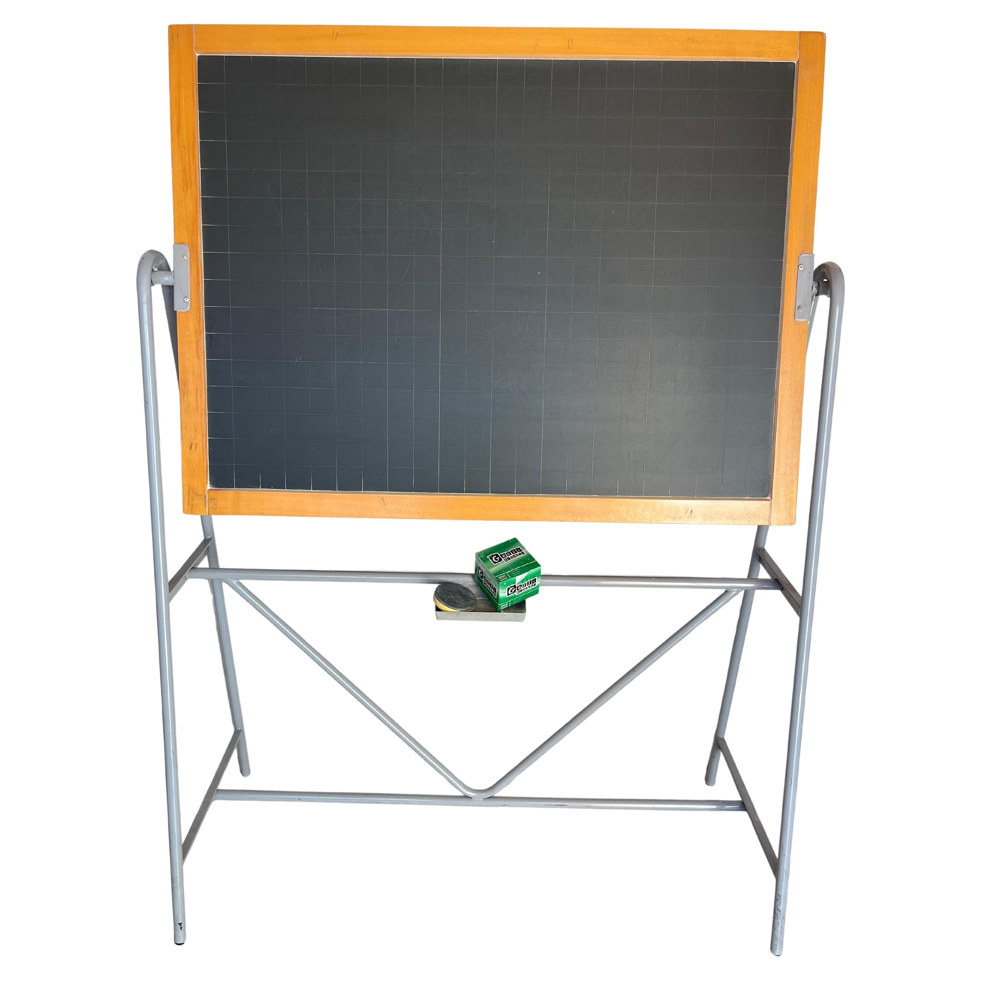 School slate blackboard, made in Italy, 1970s in vendita