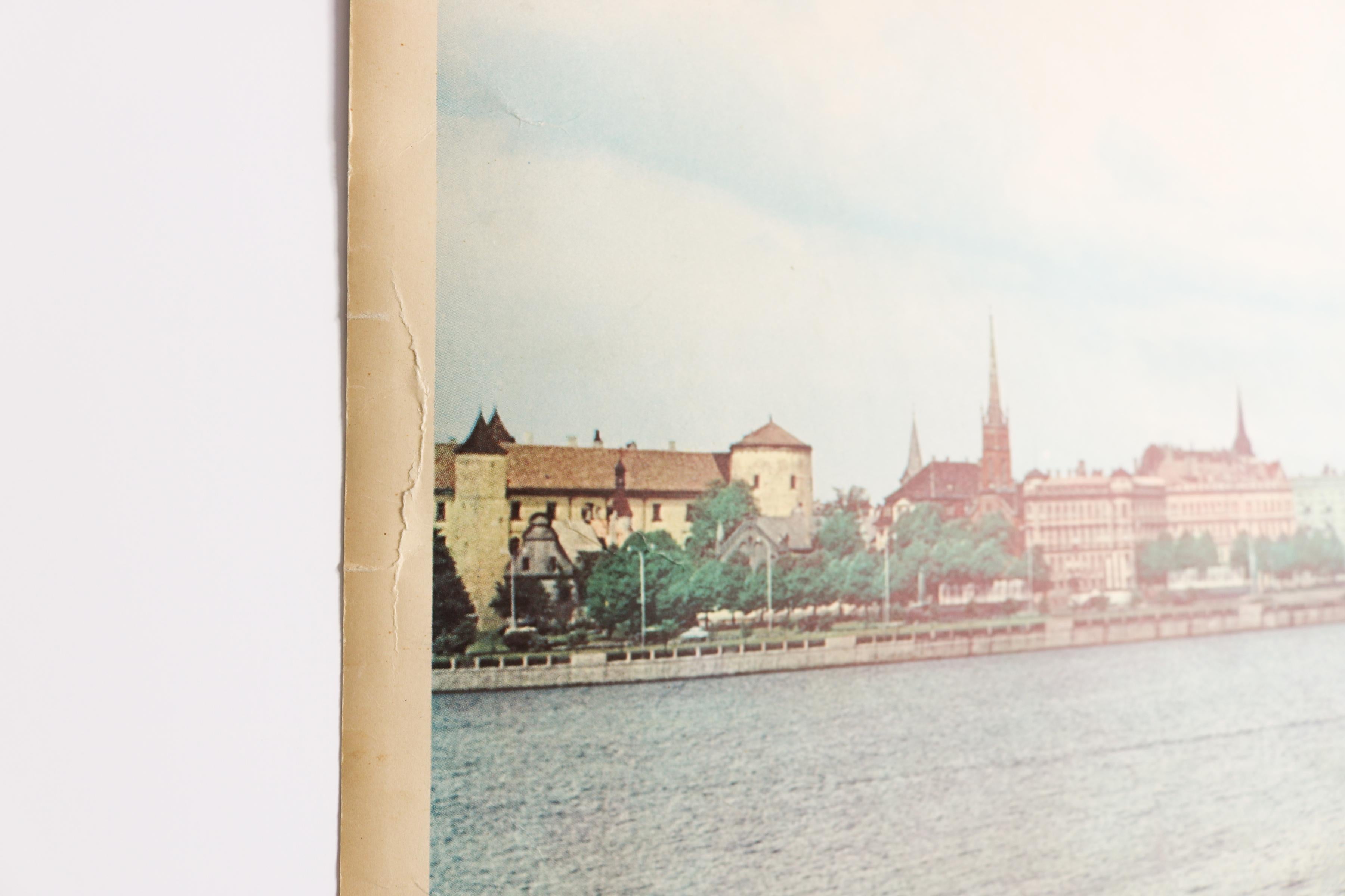 School wall Chart, City of Riga In Fair Condition For Sale In Wolfurt, AT