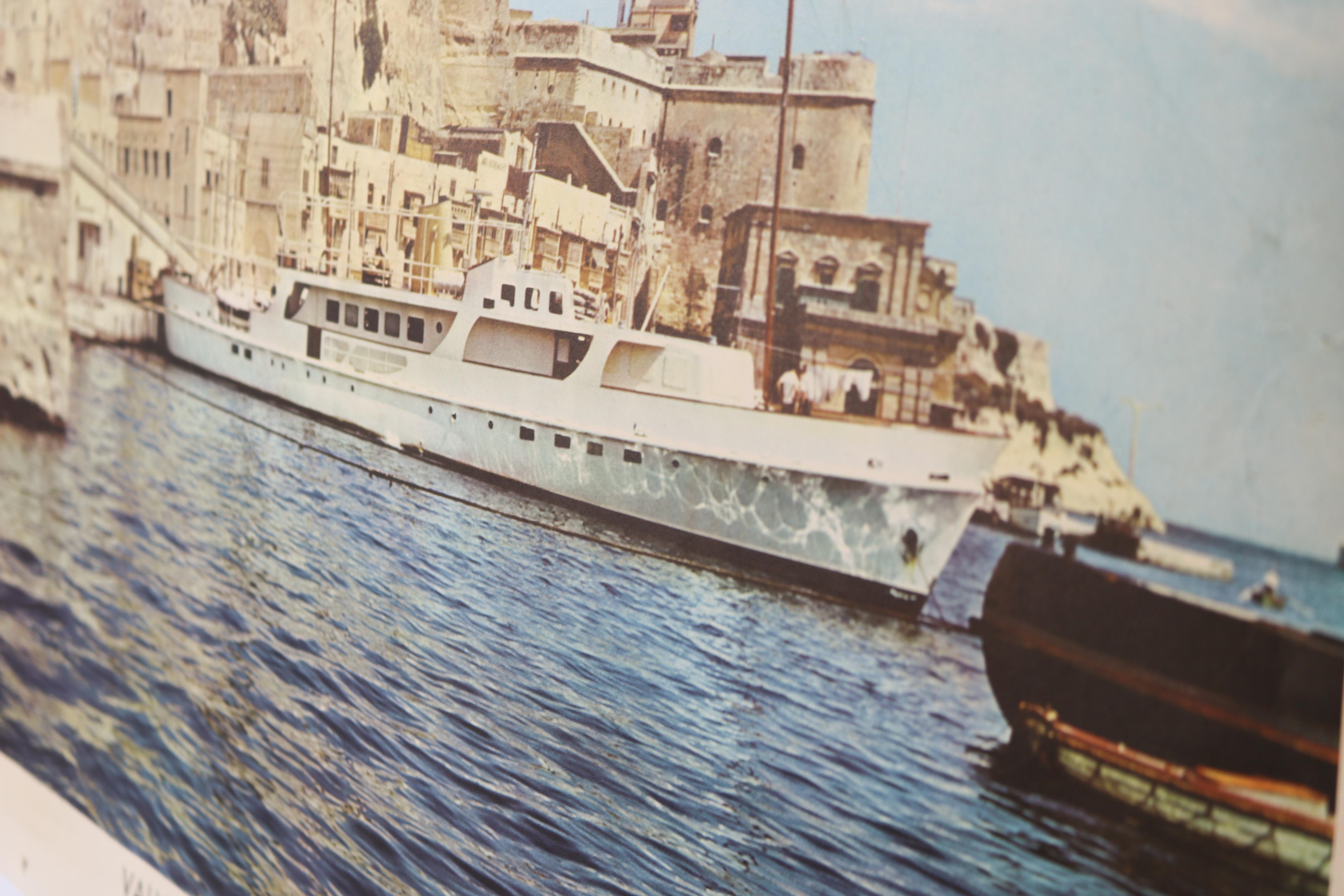  Schule-Wandtafel – Valletta – Festung und Hafen im Angebot 3