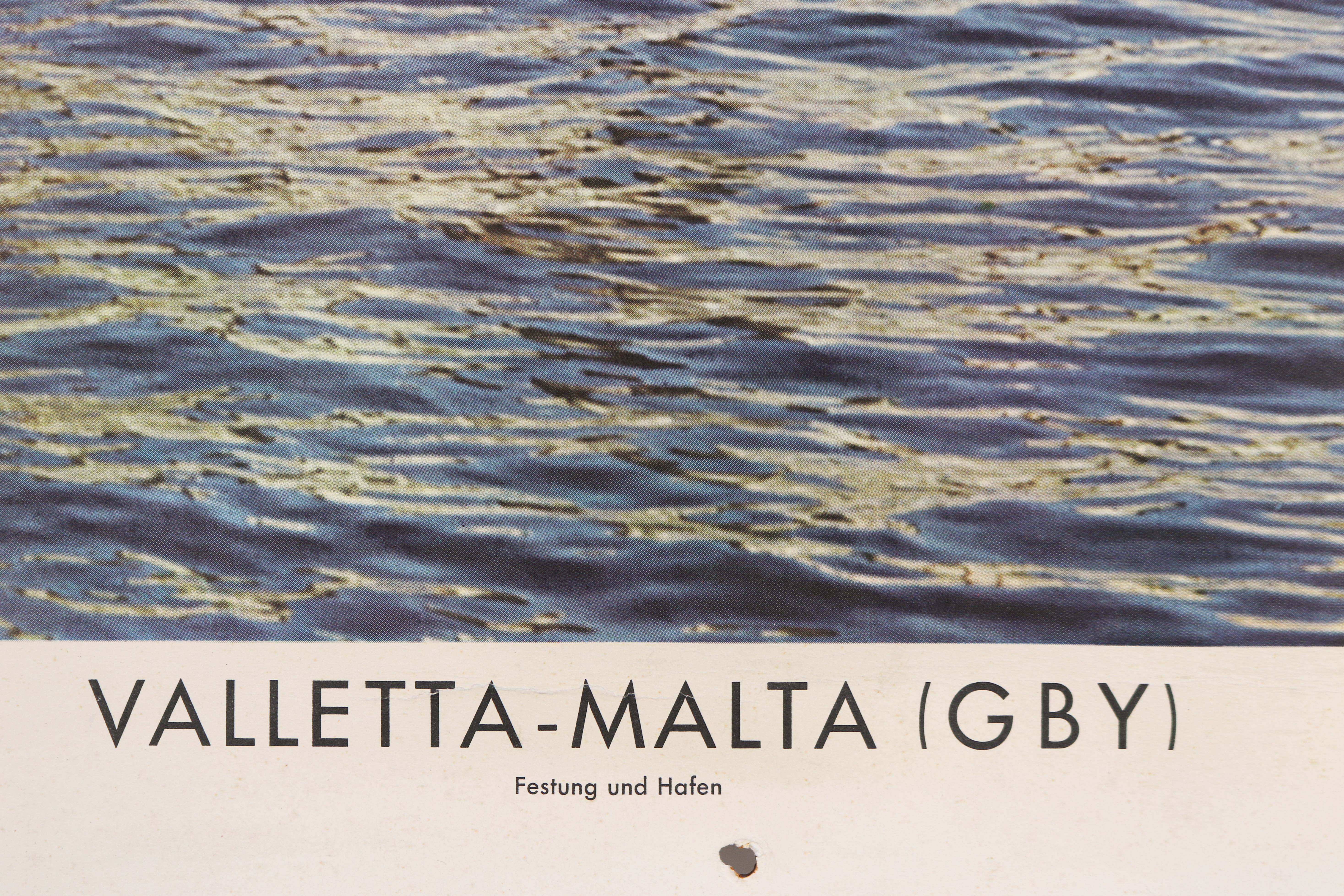  Schule-Wandtafel – Valletta – Festung und Hafen im Angebot 5