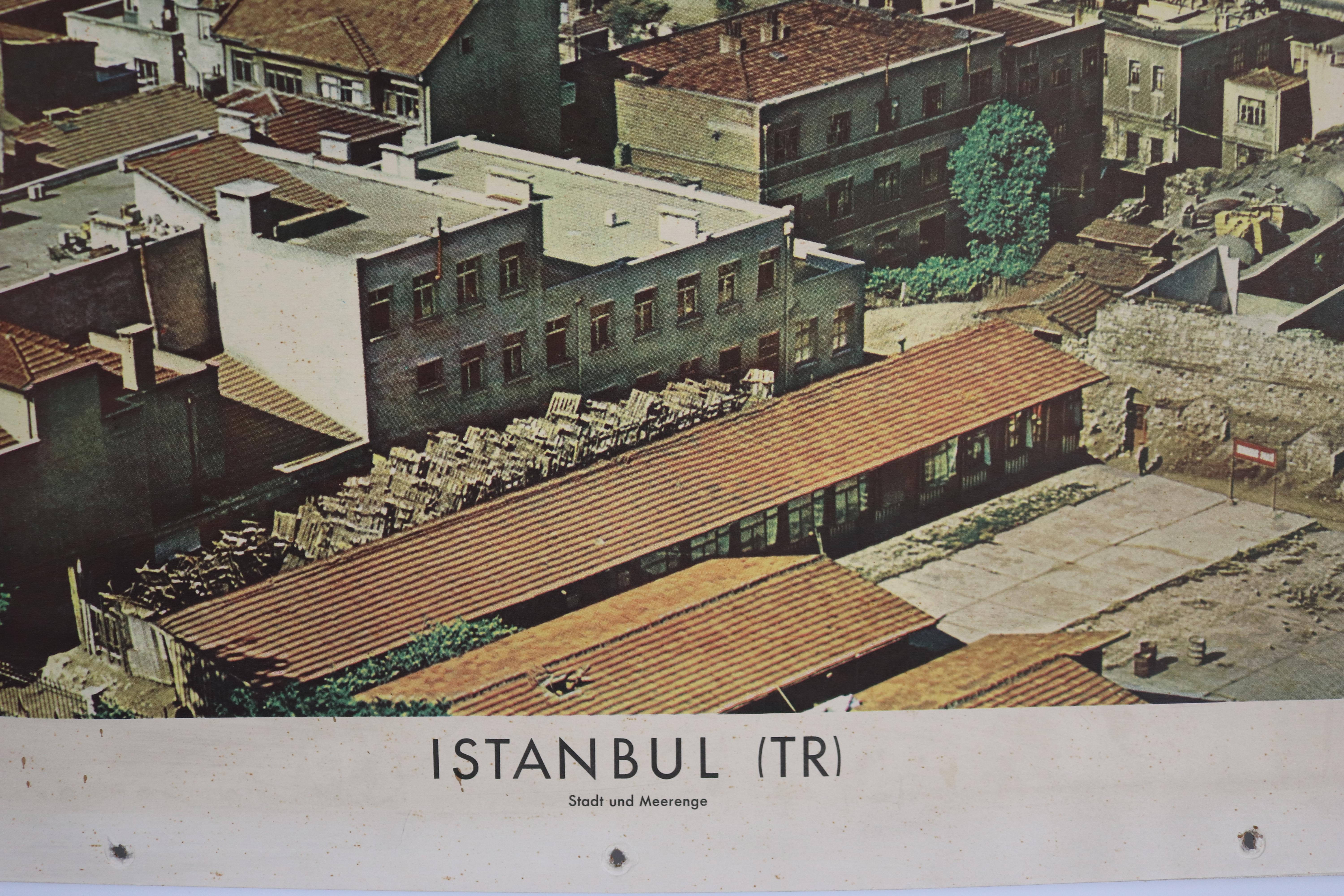 Mid-20th Century School Wall Charts, City Istanbul For Sale
