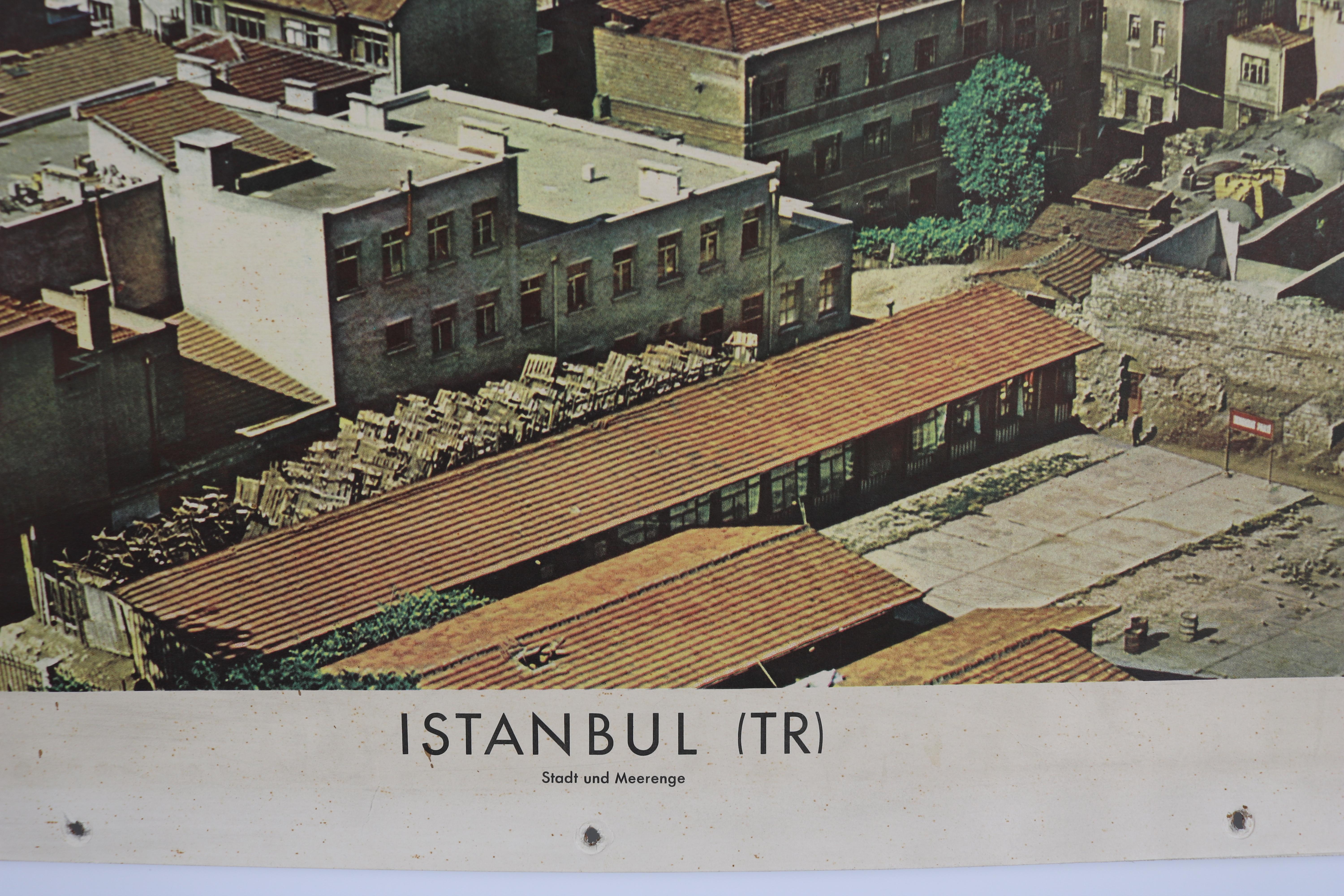 Paper School Wall Charts, City Istanbul For Sale