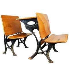 Schoolhouse Desk with Iron Legs