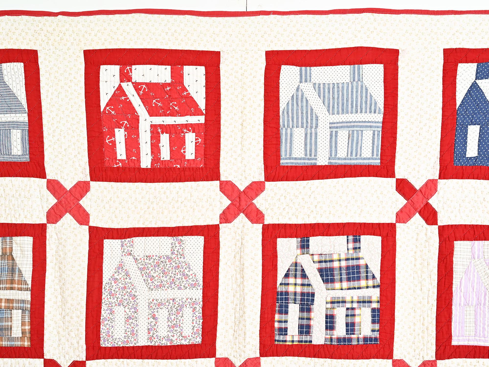 Country Schoolhouse Quilt For Sale