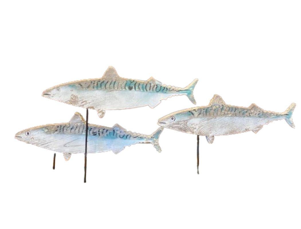 Schooling Mackerel by Barnaby Porter, circa 1970's In Good Condition For Sale In Nantucket, MA