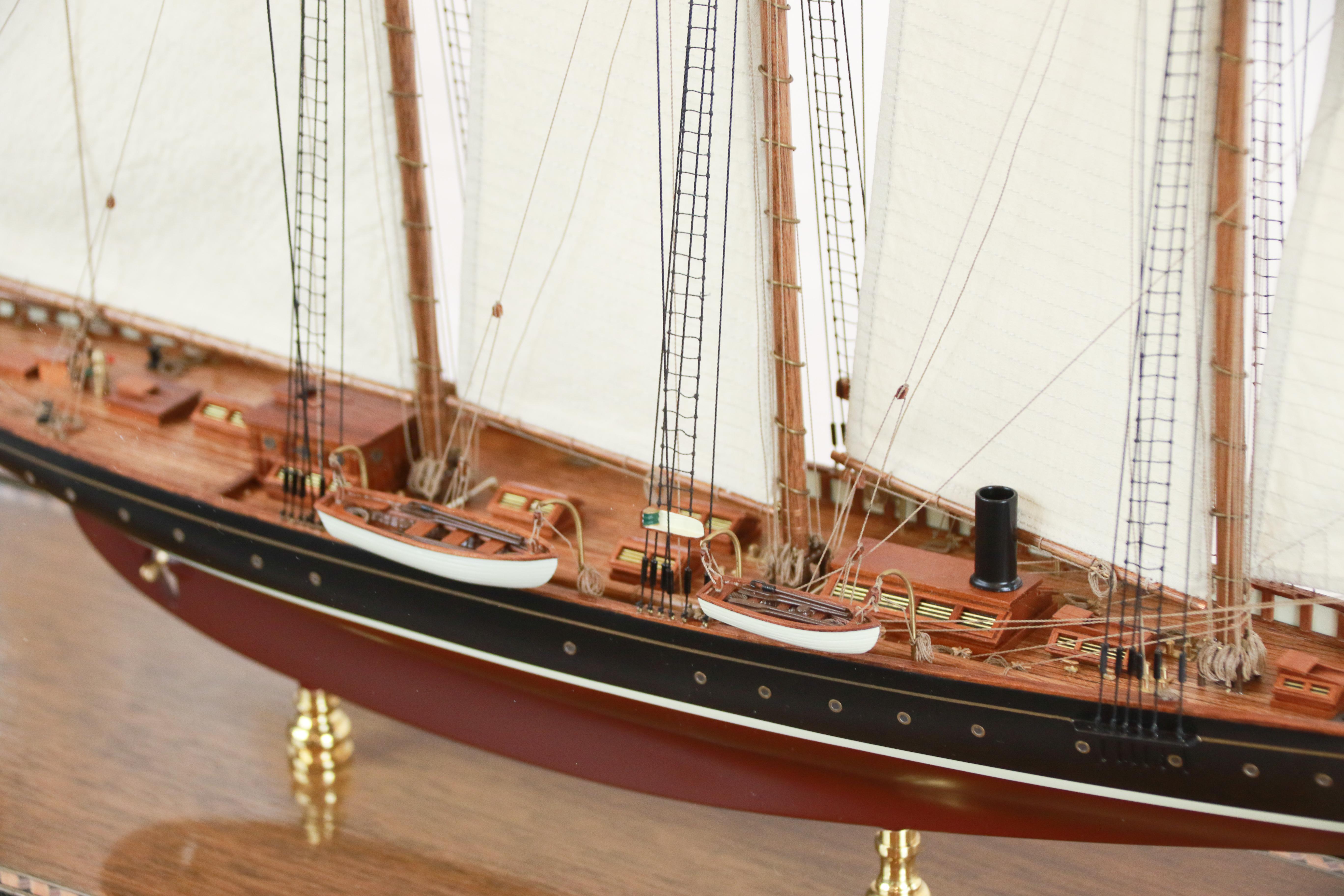 Model of the 1903 3-masted schooner yacht 