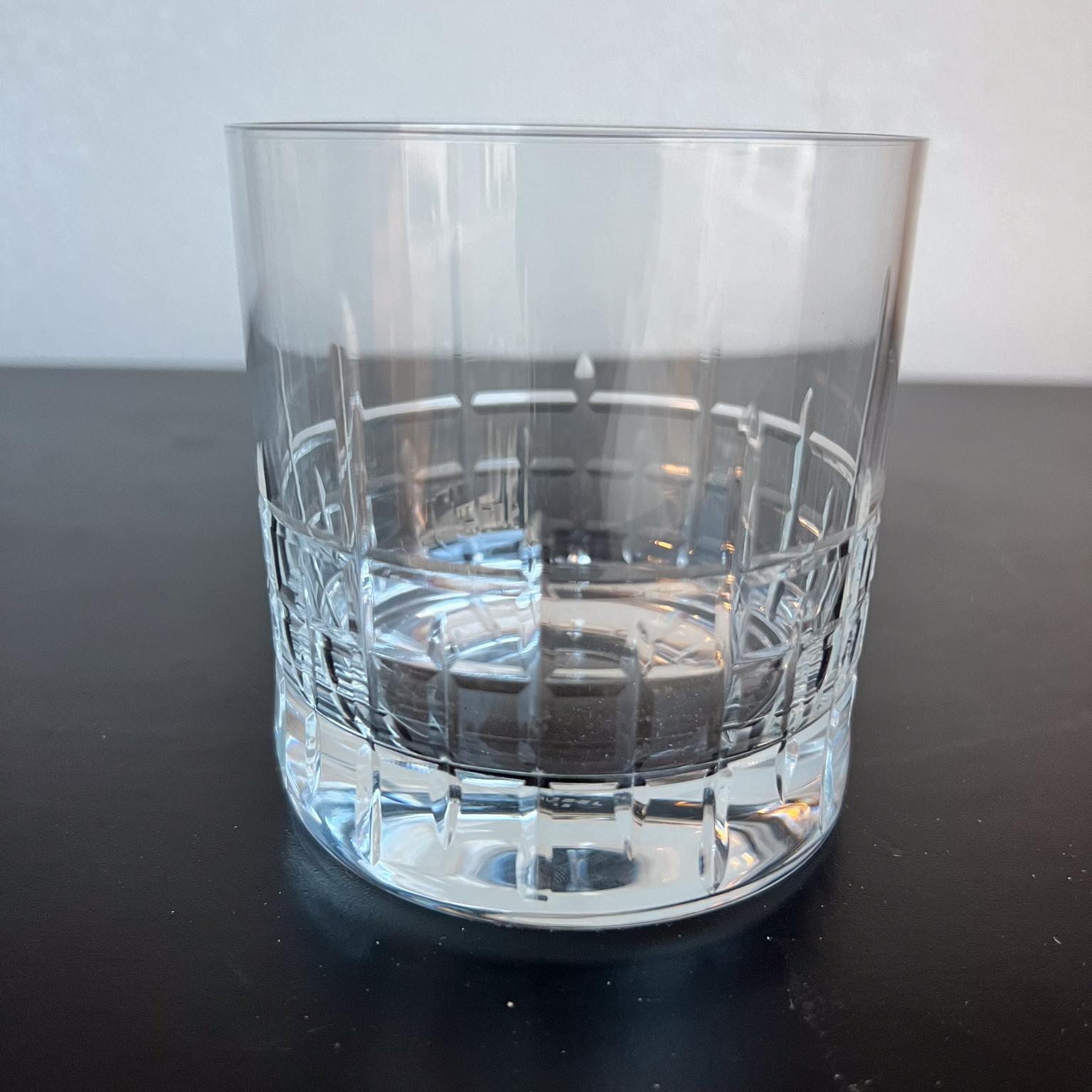 Schott Zwiesel Crystal Pair Double Old-Fashioned Rocks Glasses In Good Condition In Chula Vista, CA