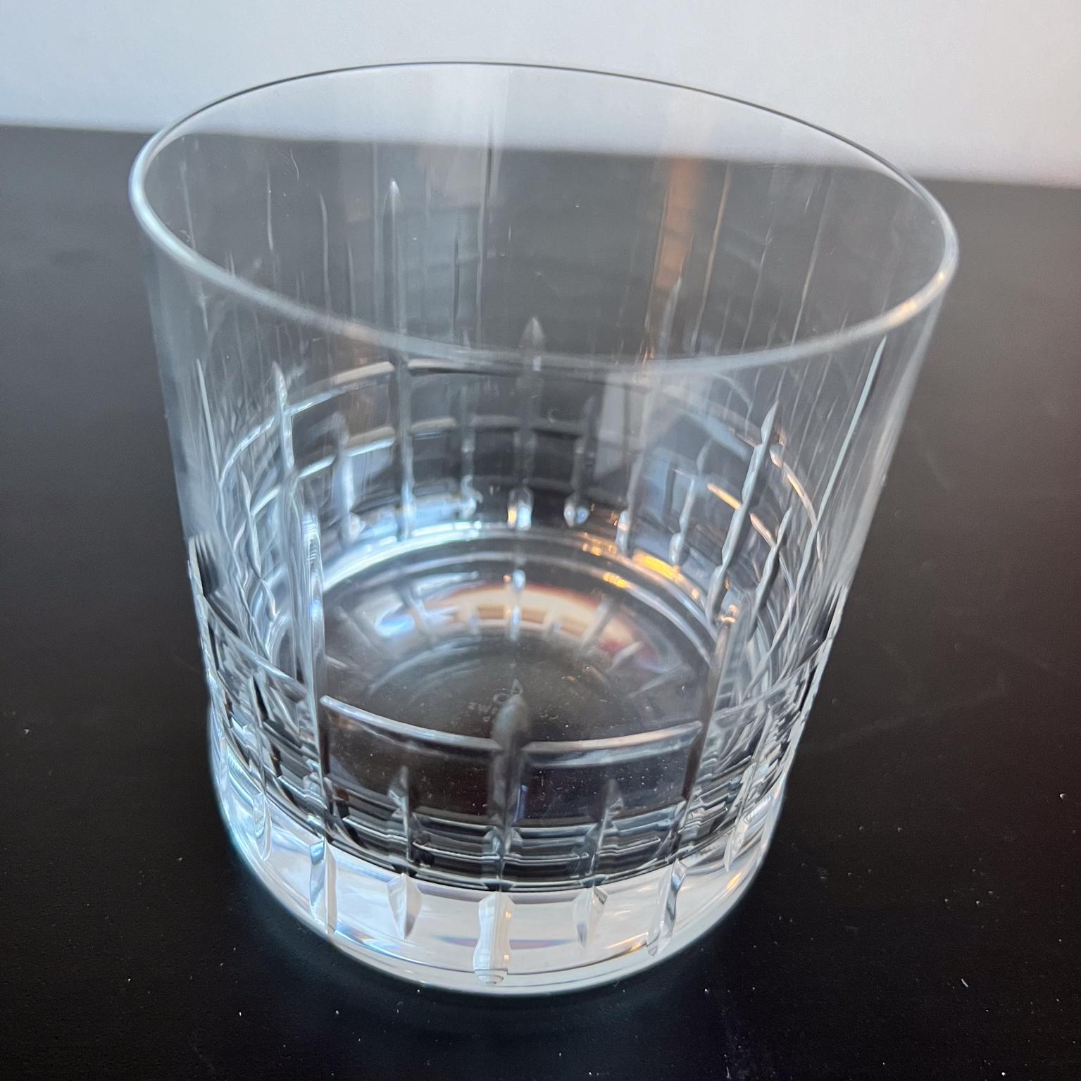 20th Century Schott Zwiesel Crystal Pair Double Old-Fashioned Rocks Glasses