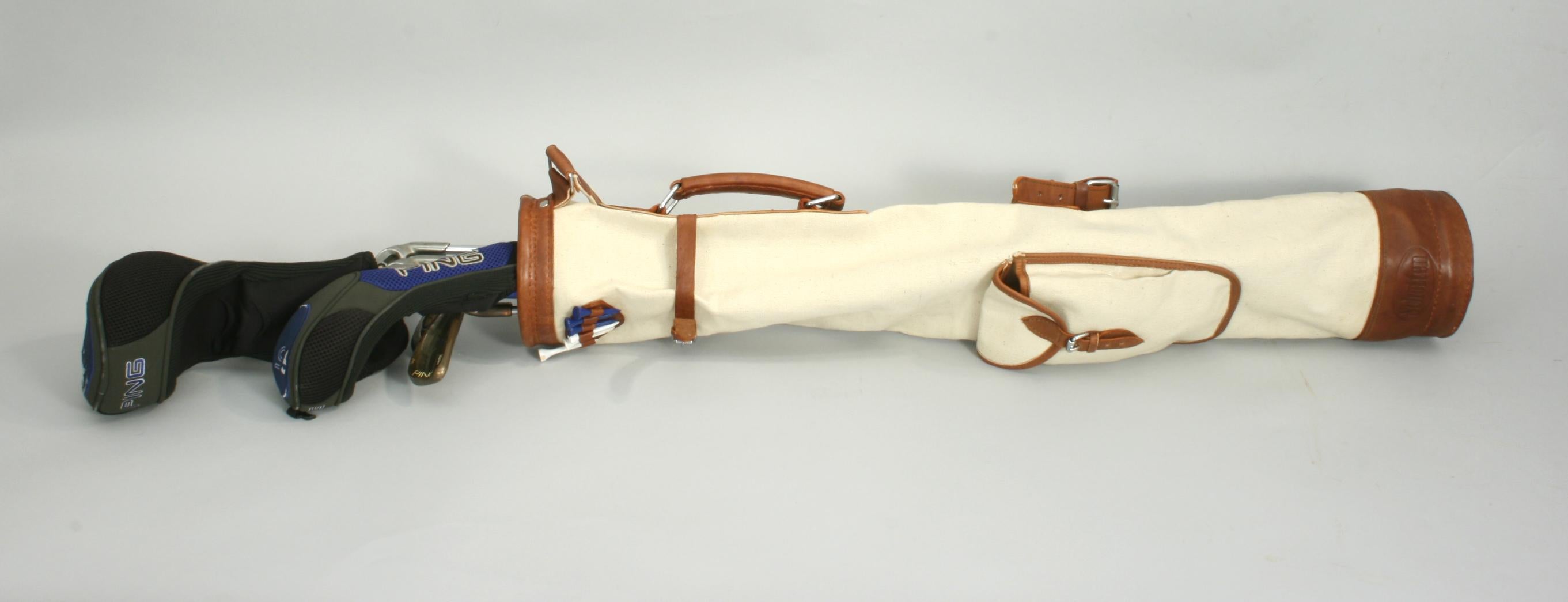 Schotten Canvas Golftasche im Stil der 1930er Jahre 4
