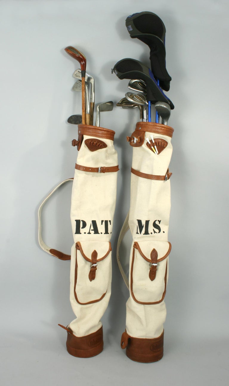 Schotten Canvas Golf Bag in a Vintage 1930s Style at 1stDibs