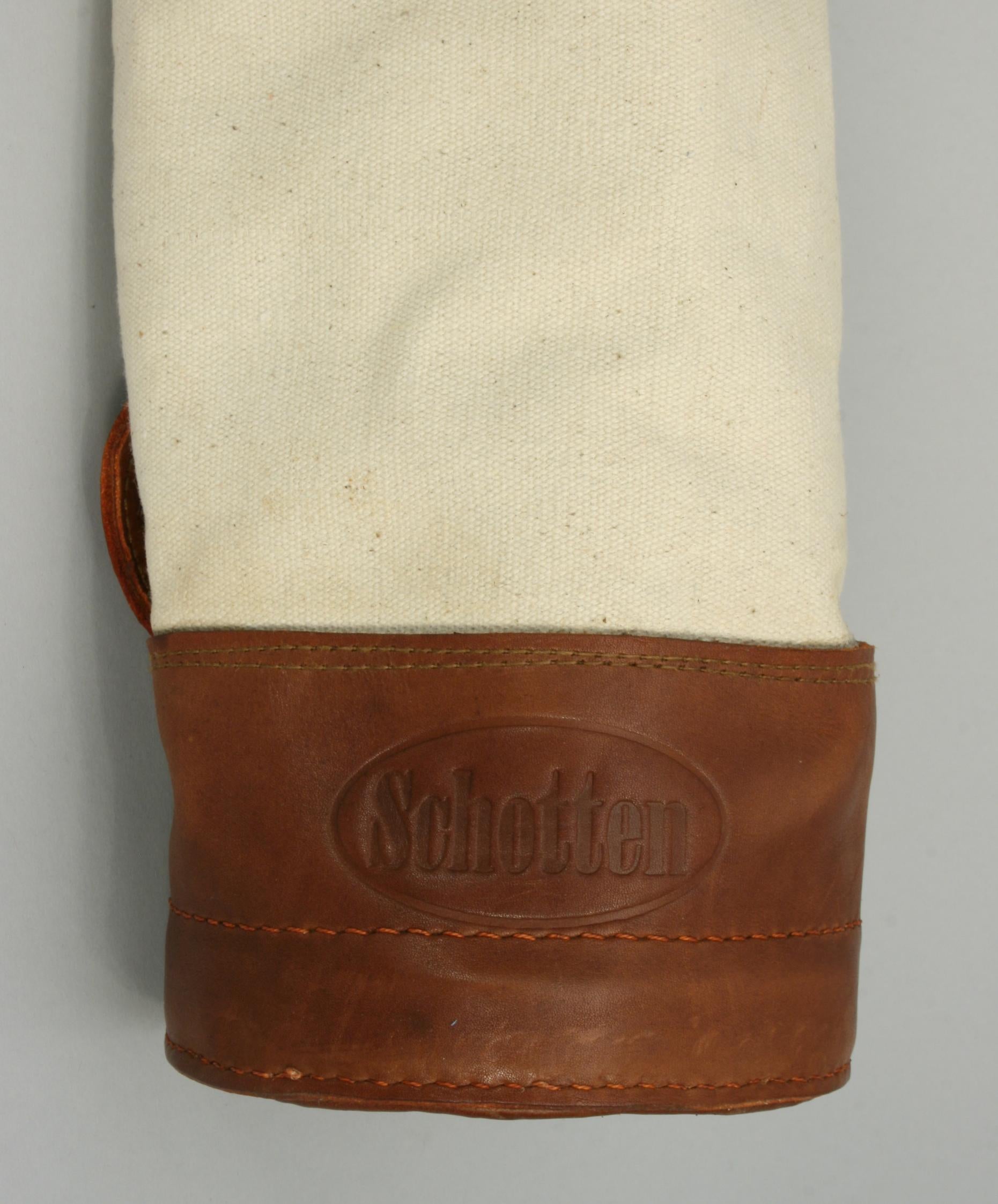 English Schotten Canvas Golf Bag in a Vintage 1930s Style