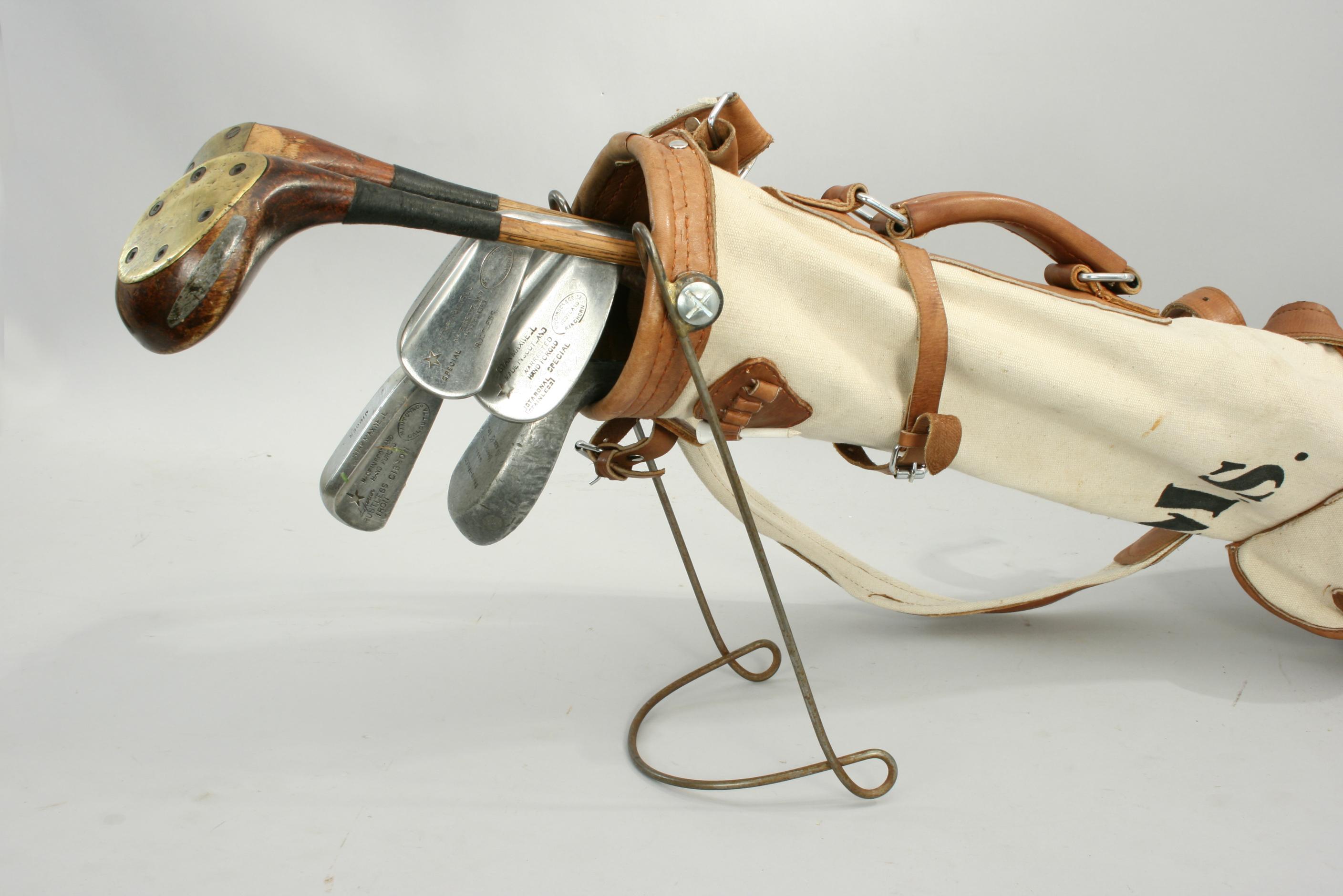 Schotten Canvas Golf Bag in a Vintage 1930s Style 1