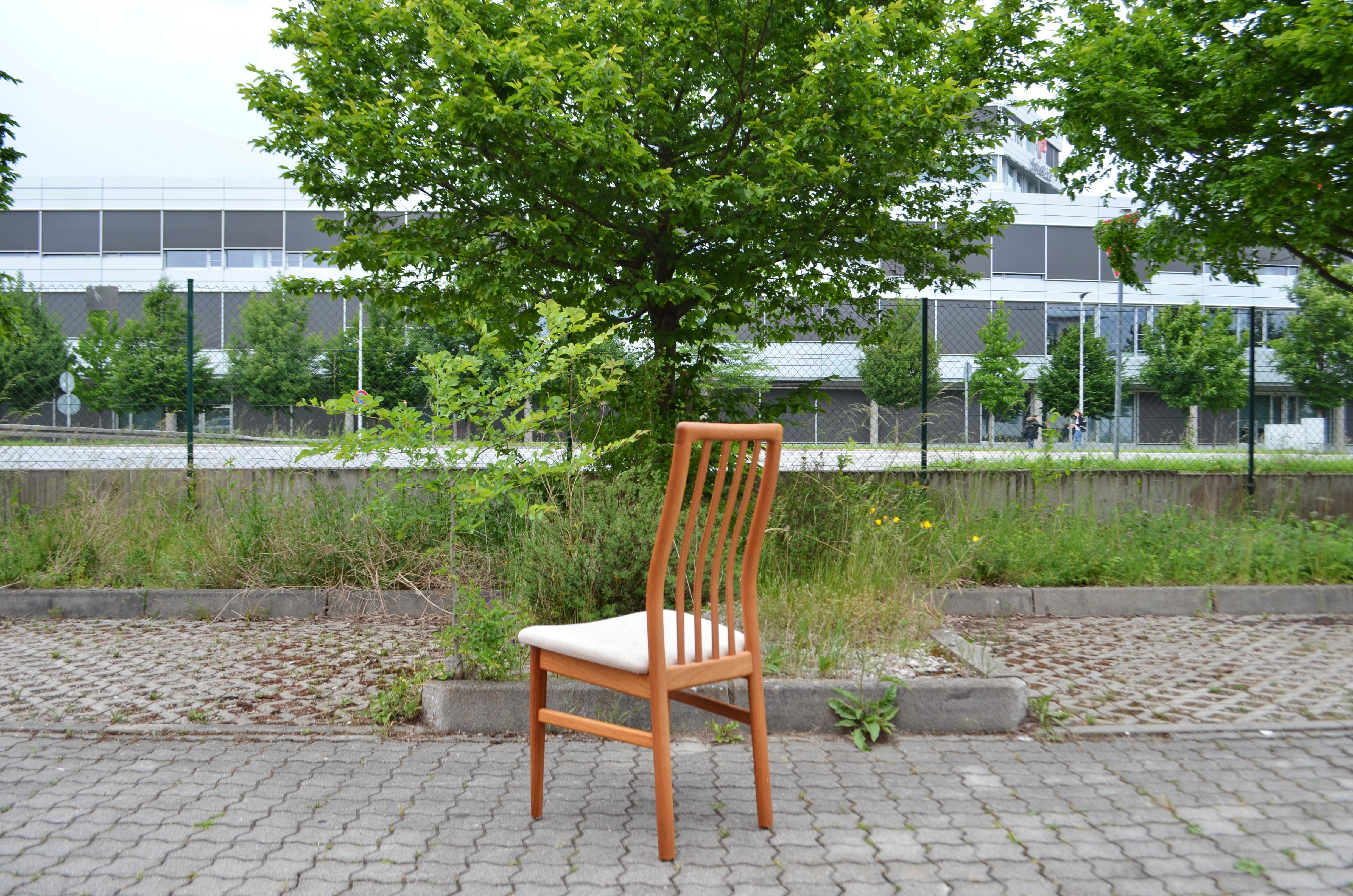 Schou Andersen Kai Kristiansen Model 170 Danish Teak Dining Chair Set of 6 4