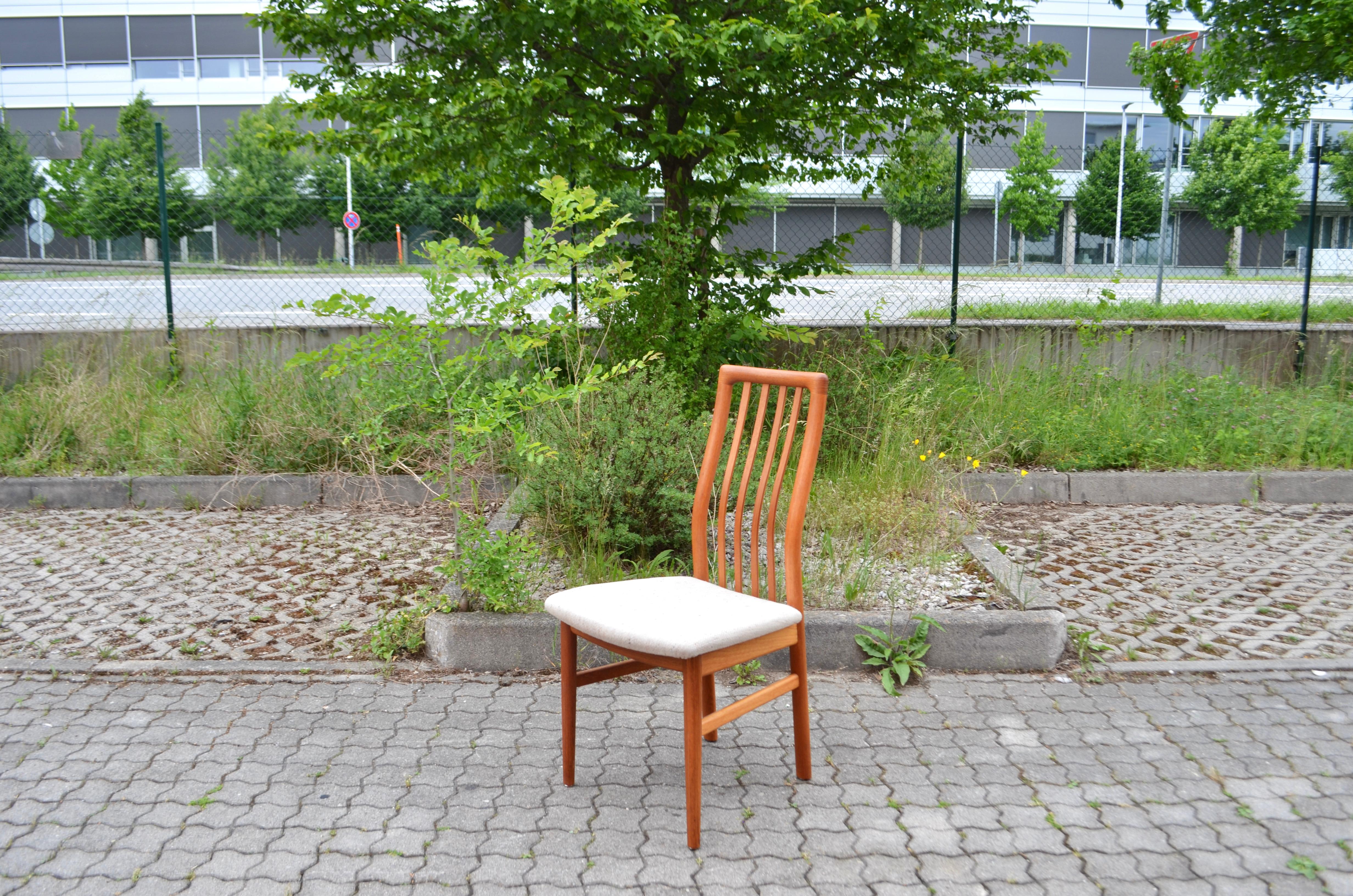 Schou Andersen Kai Kristiansen Model 170 Danish Teak Dining Chair Set of 6 In Good Condition In Munich, Bavaria