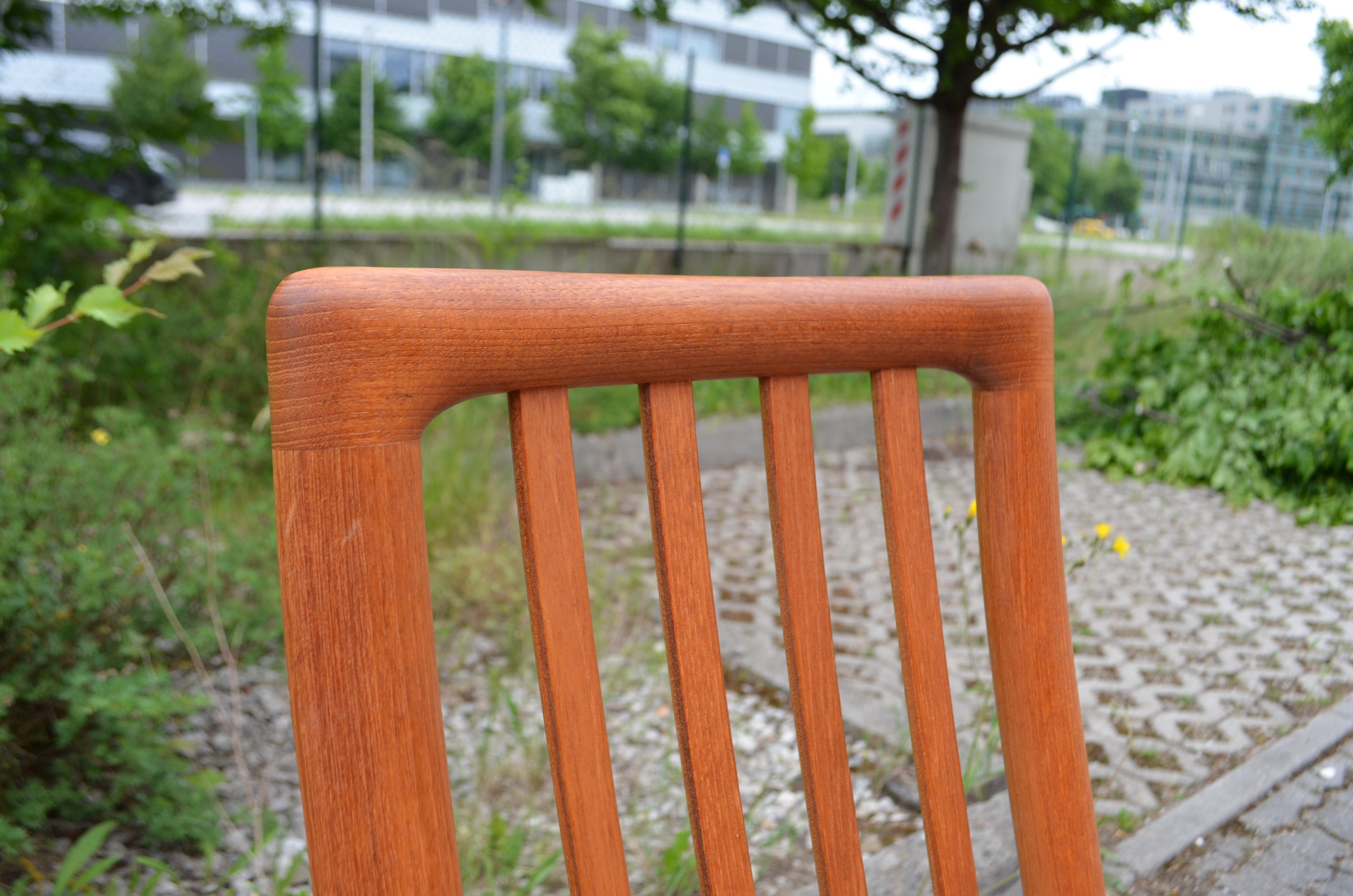 Wool Schou Andersen Kai Kristiansen Model 170 Danish Teak Dining Chair Set of 6