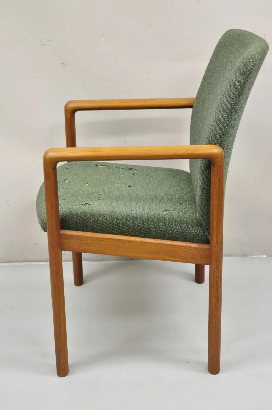 Schou Andersen Mobelfabrik Teak Wood Mid Century Danish Modern Arm Chair For Sale 7
