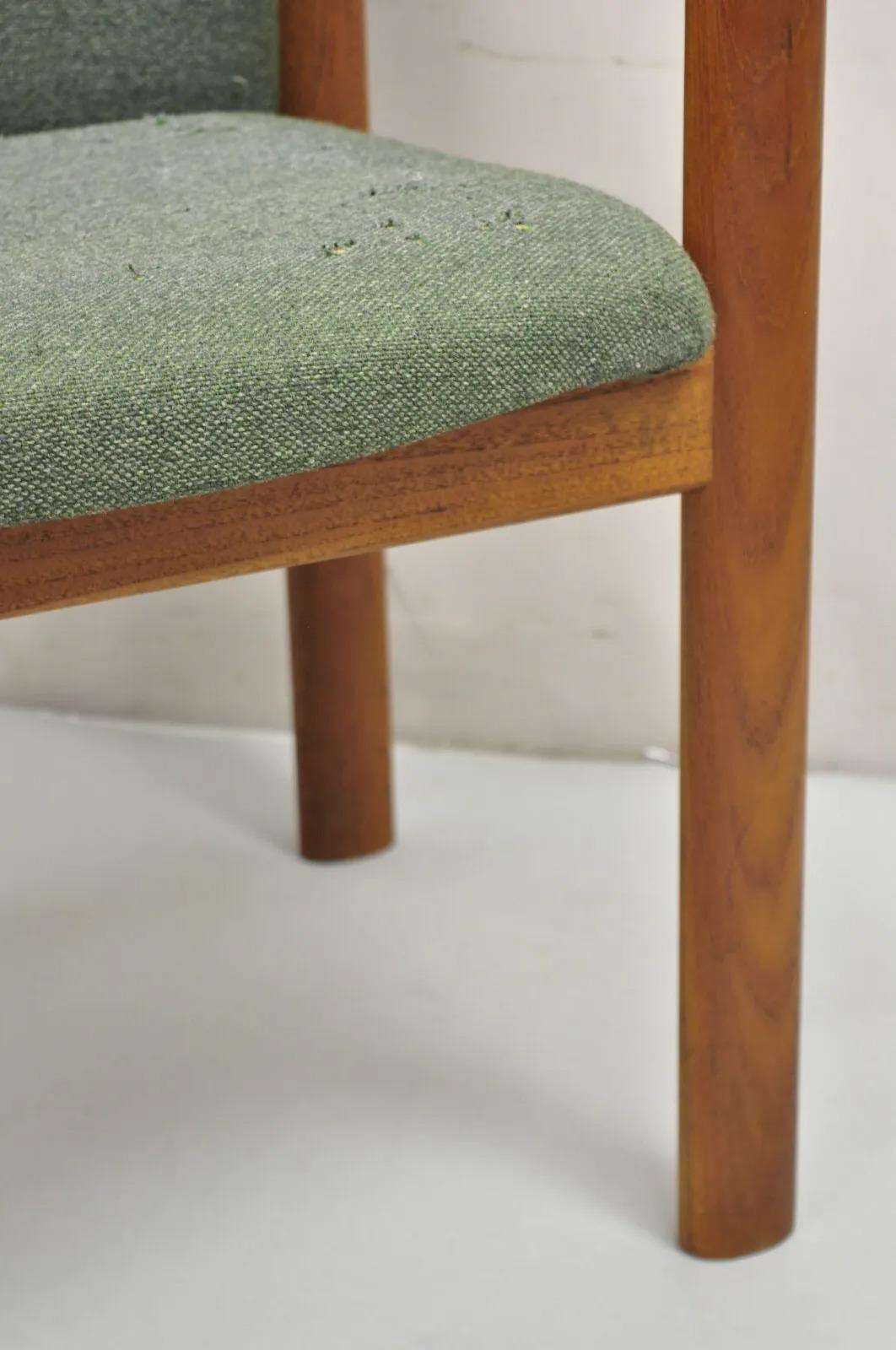 Schou Andersen Mobelfabrik Teak Wood Mid Century Danish Modern Arm Chair For Sale 3