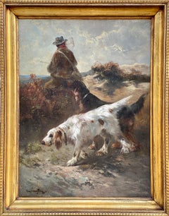 Scène de chasse, Schouten Henry, Batavia, Indonésie 1857 - 1927 Bruxelles, Belgique