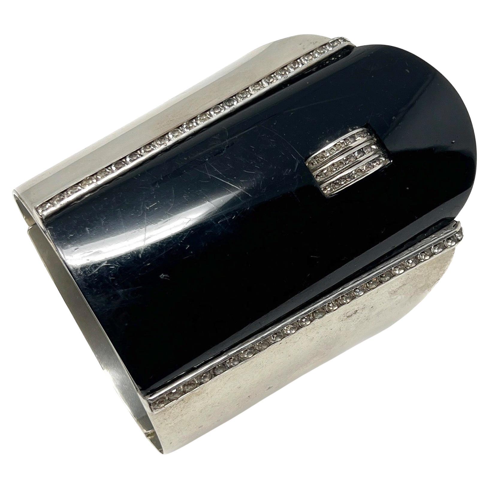Schreiber and Hiller 1930s Art Deco Vintage Statement Cuff For Sale