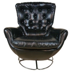 Sedia girevole "Blofeld" di Schreiber in stile James Bond