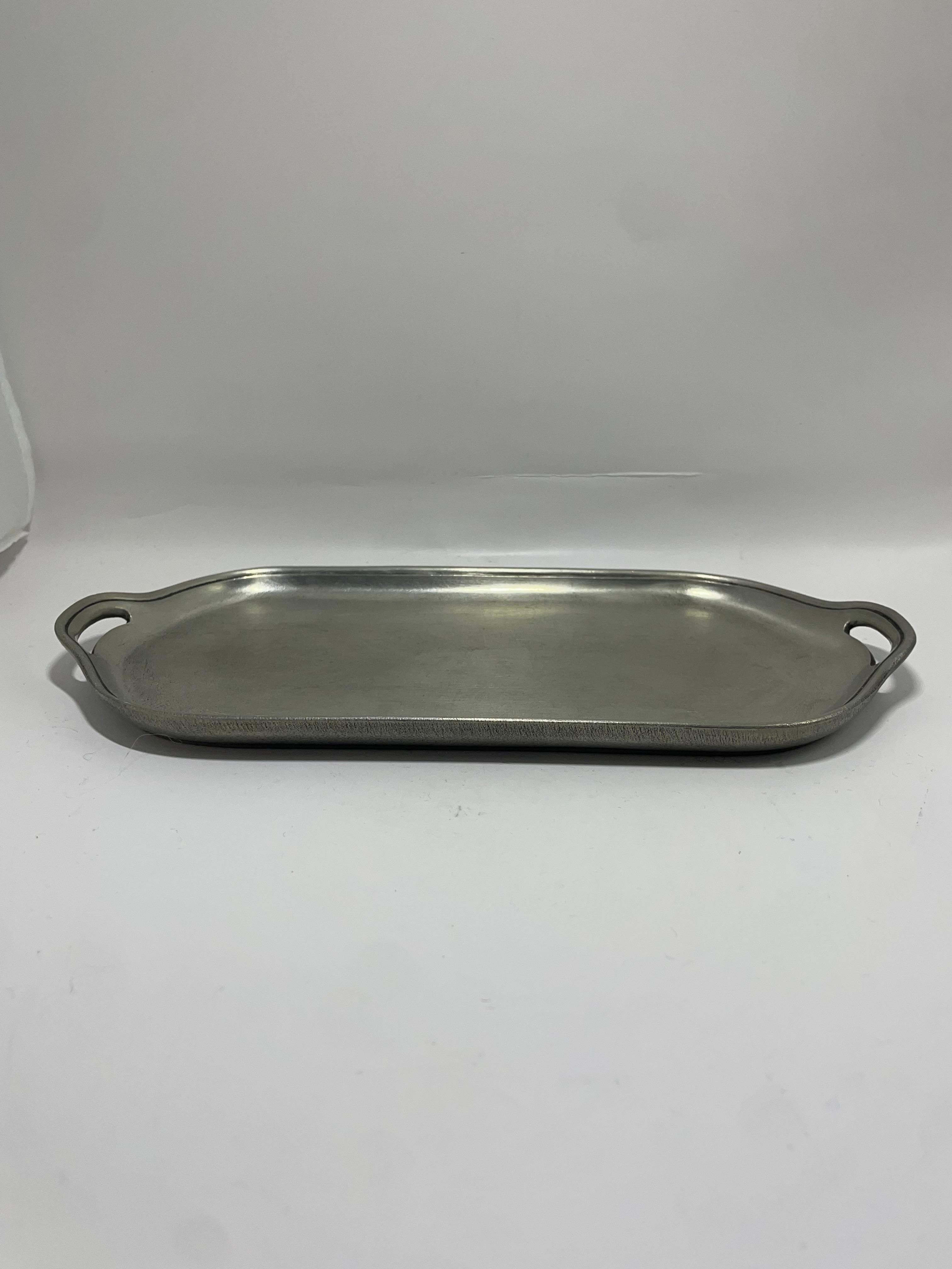 Schreuder & Olsson Bandeja sueca de estaño para servir con asas Escandinavo moderno en venta