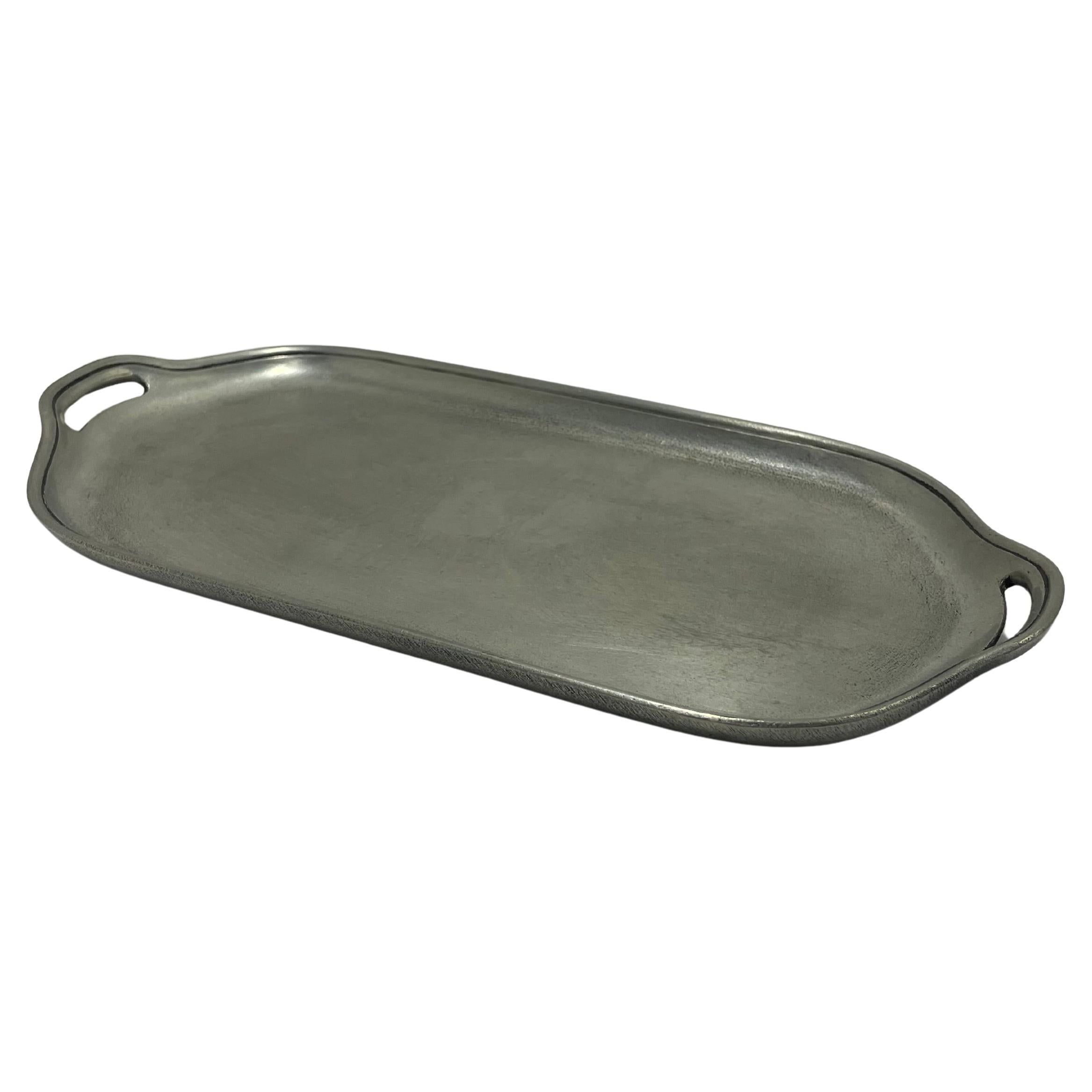 Schreuder & Olsson Bandeja sueca de estaño para servir con asas en venta