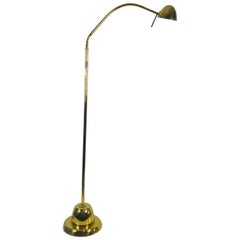 Schröder Brass Adjustable Floor Lamp, 1970s, Germany