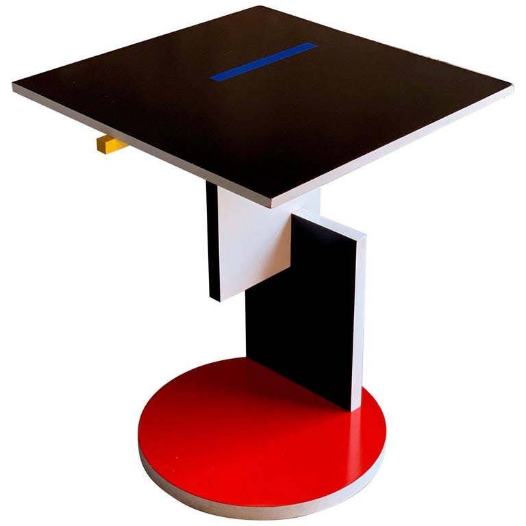 Schroeder 1 Side Table Designed by Gerrit Rietveld by