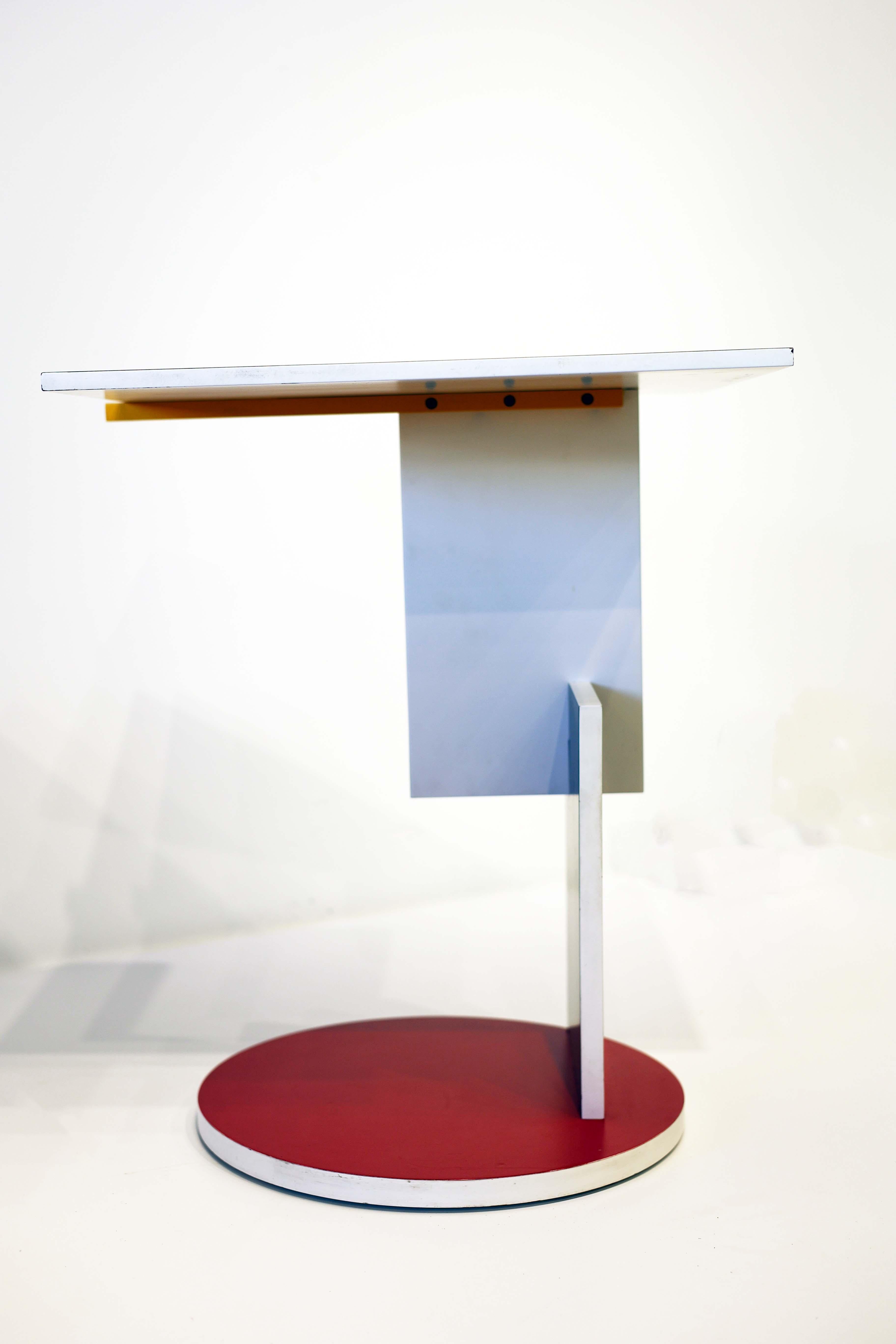 Post-Modern Schroeder One Low Table by Gerrit Rietveld for Cassina, Italy