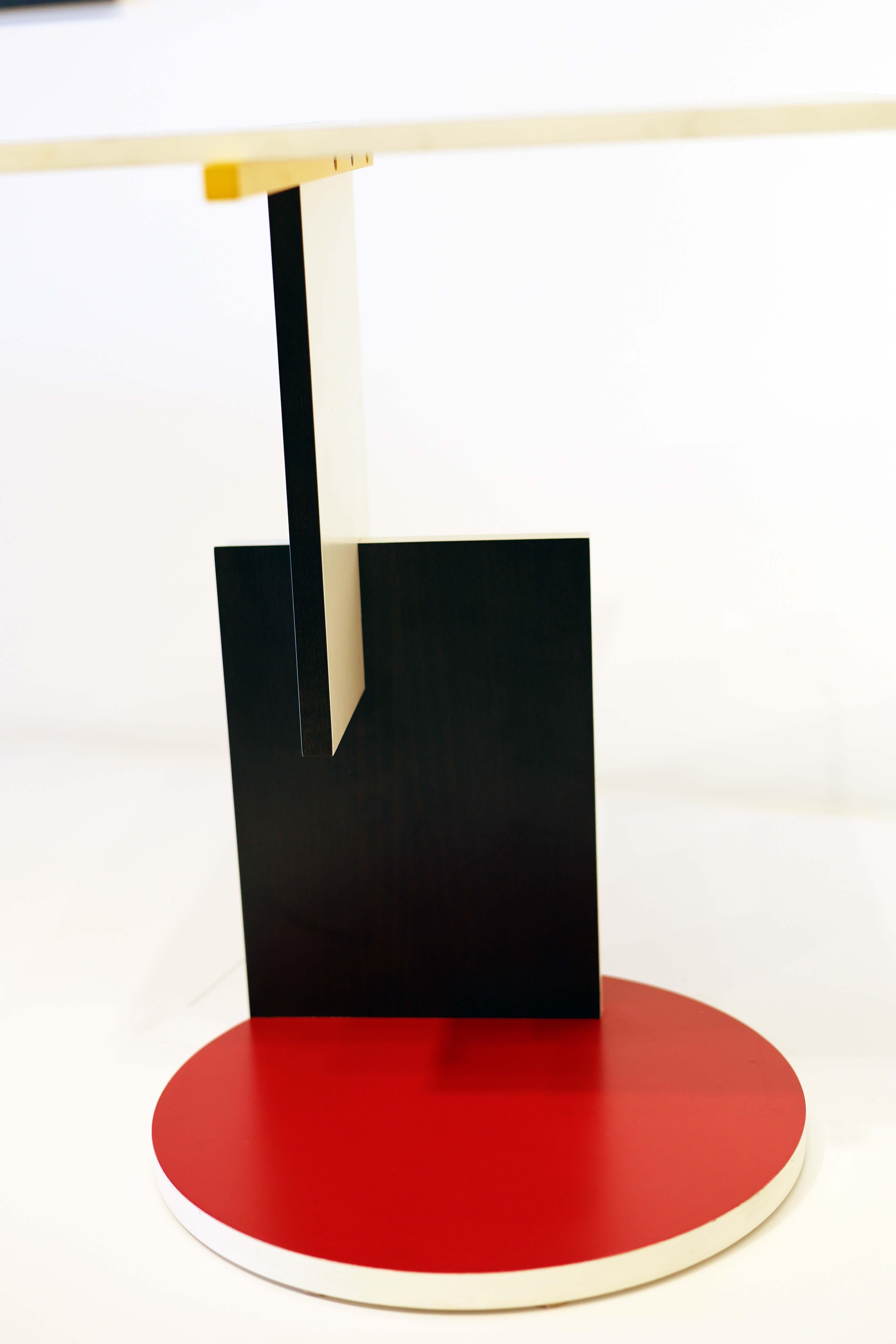 Wood Schroeder One Low Table by Gerrit Rietveld for Cassina, Italy