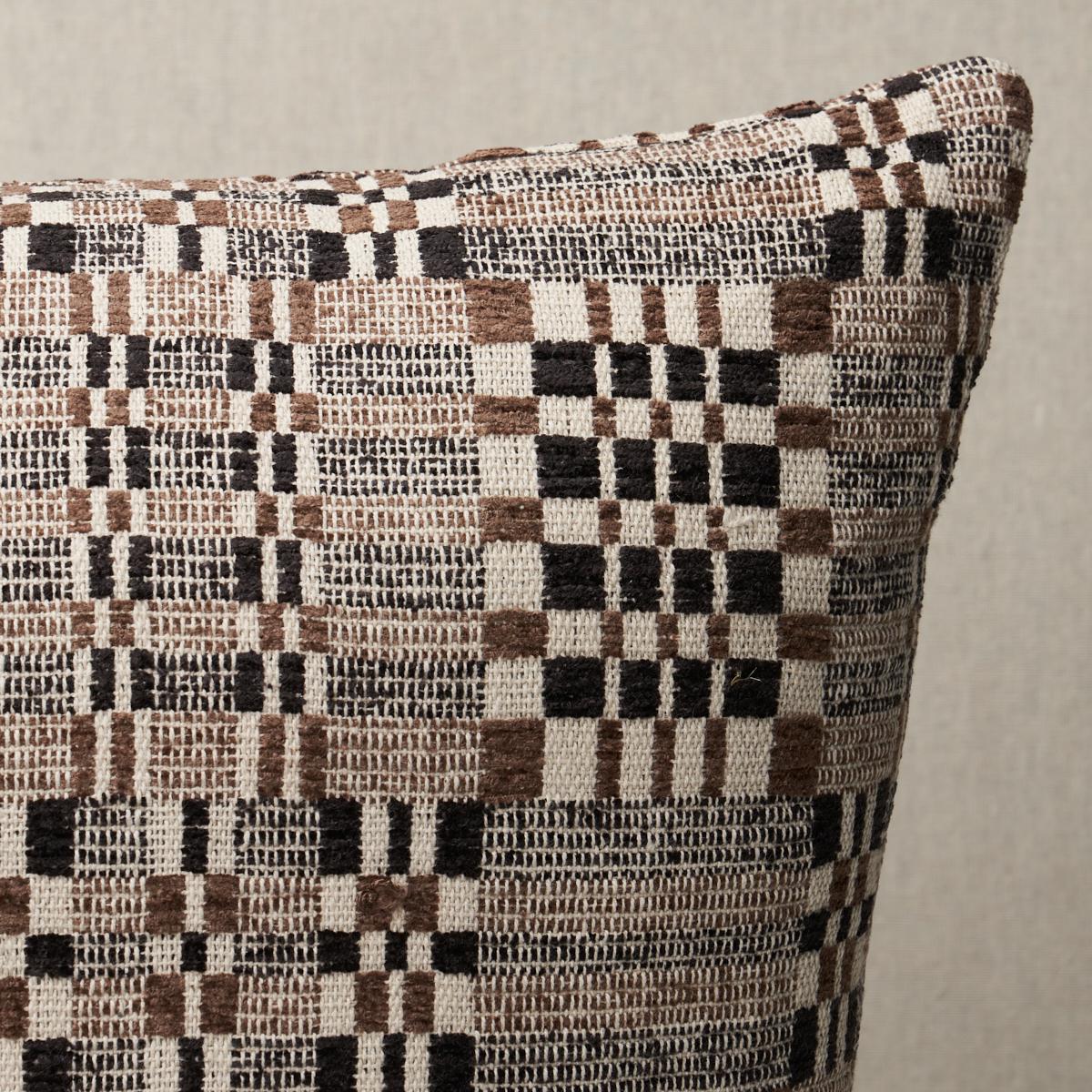 This pillow features Brimfield with a knife edge finish. Inspired by a vintage textile we found at the famed Brimfield Antique Flea Market, this exceedingly soft and intricate woven has an authenticity to boot. Pillow includes a feather/down fill