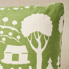 Schuamcher Farm Scene 20" Pillow in Green