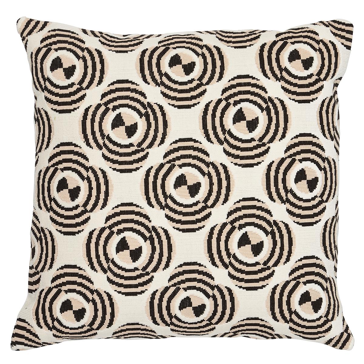 Schuamcher Le Moderne Cut Velvet 20" Pillow in Neutral For Sale