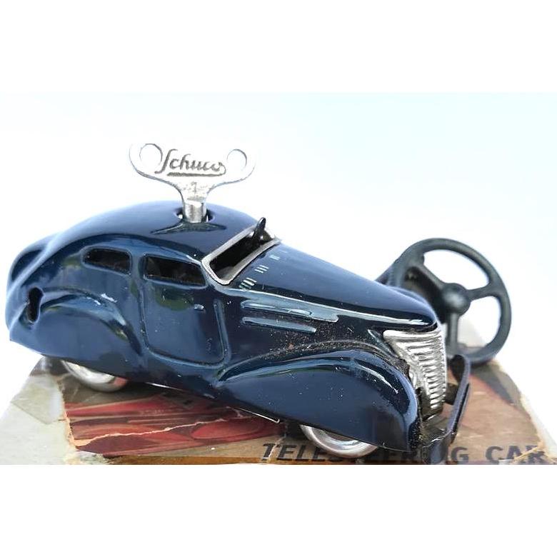 Schuco 3000 Auto mit Originalverpackung und Schlüssel, ca. 1940-1950 (Zinn) im Angebot